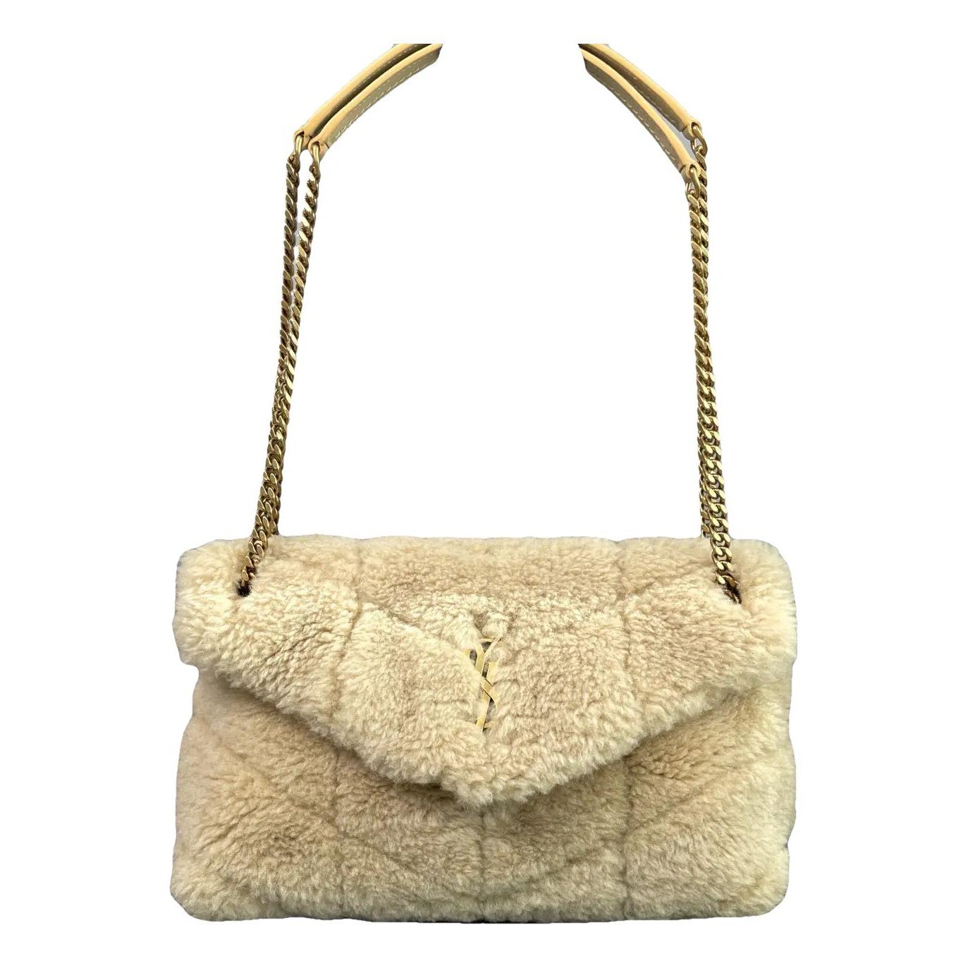 Saint Laurent Loulou Puffer wool crossbody bag