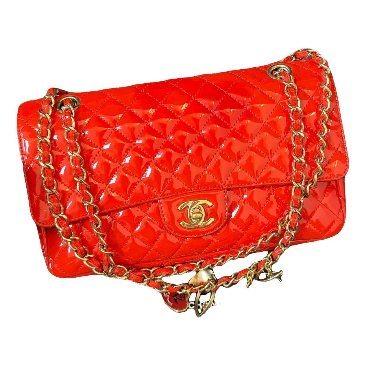 Timeless/Classique Valentine patent leather handbag