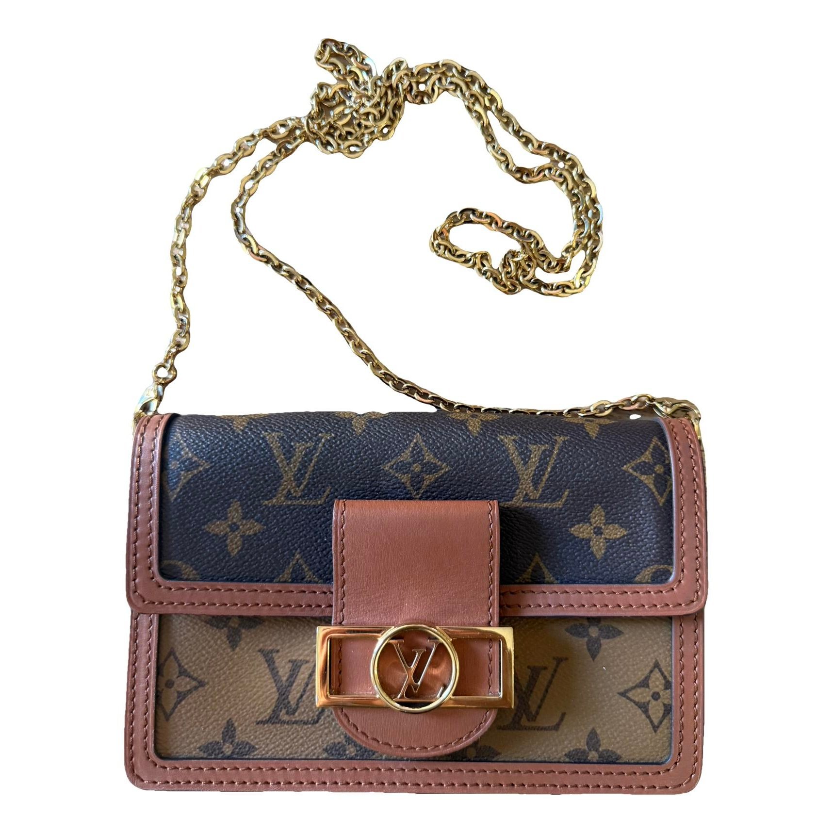 Dauphine Chain Wallet leather handbag