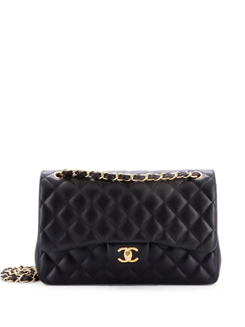 Classic Double Flap Bag Quilted Lambskin Jumbo shoulder bag