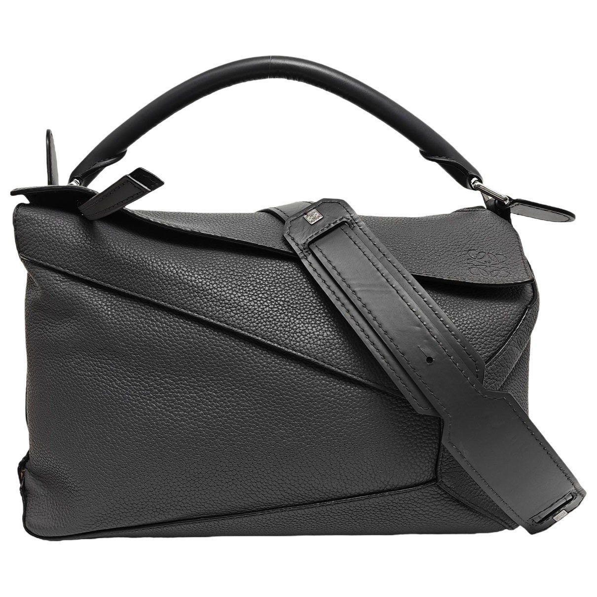 Puzzle leather crossbody bag