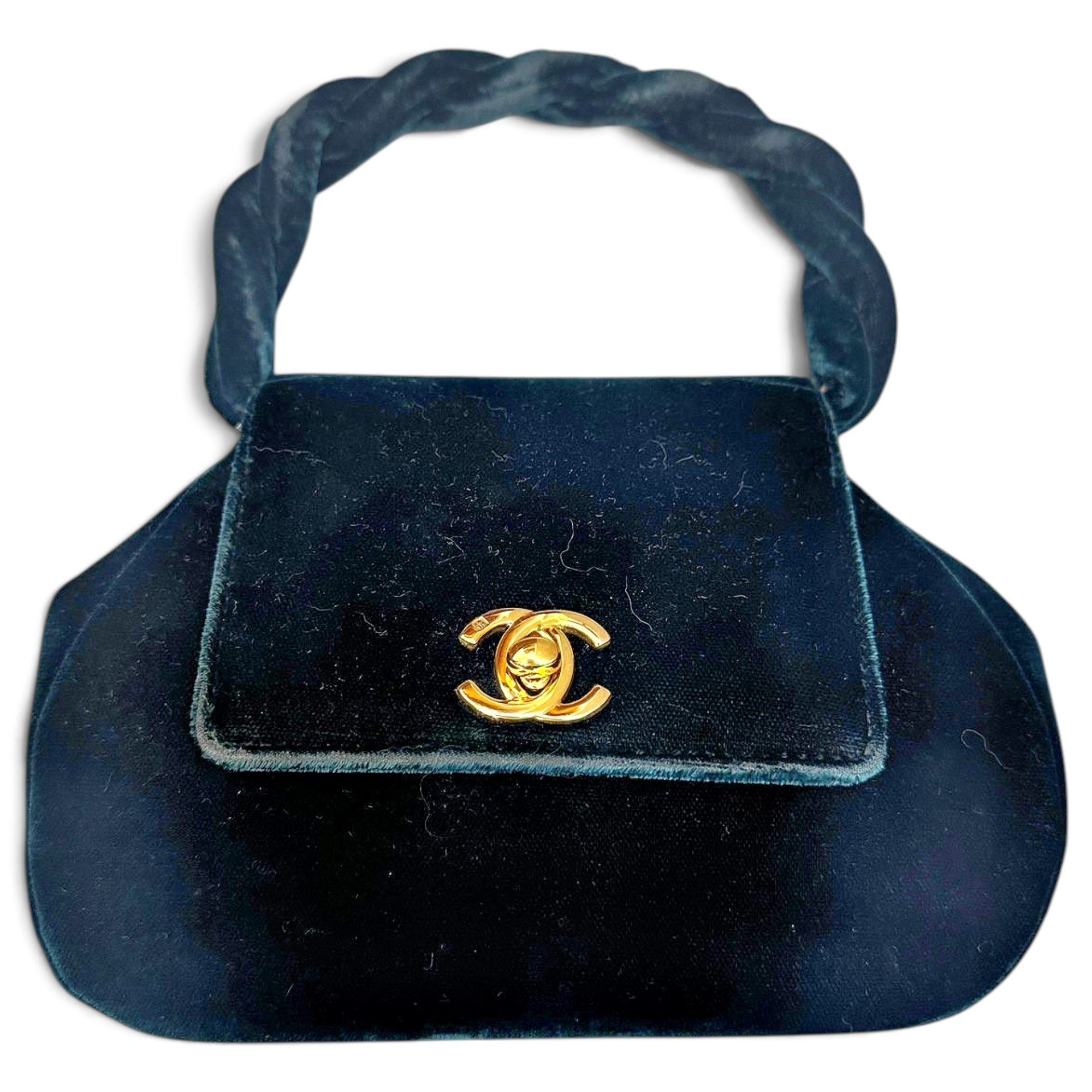 Velvet handbag