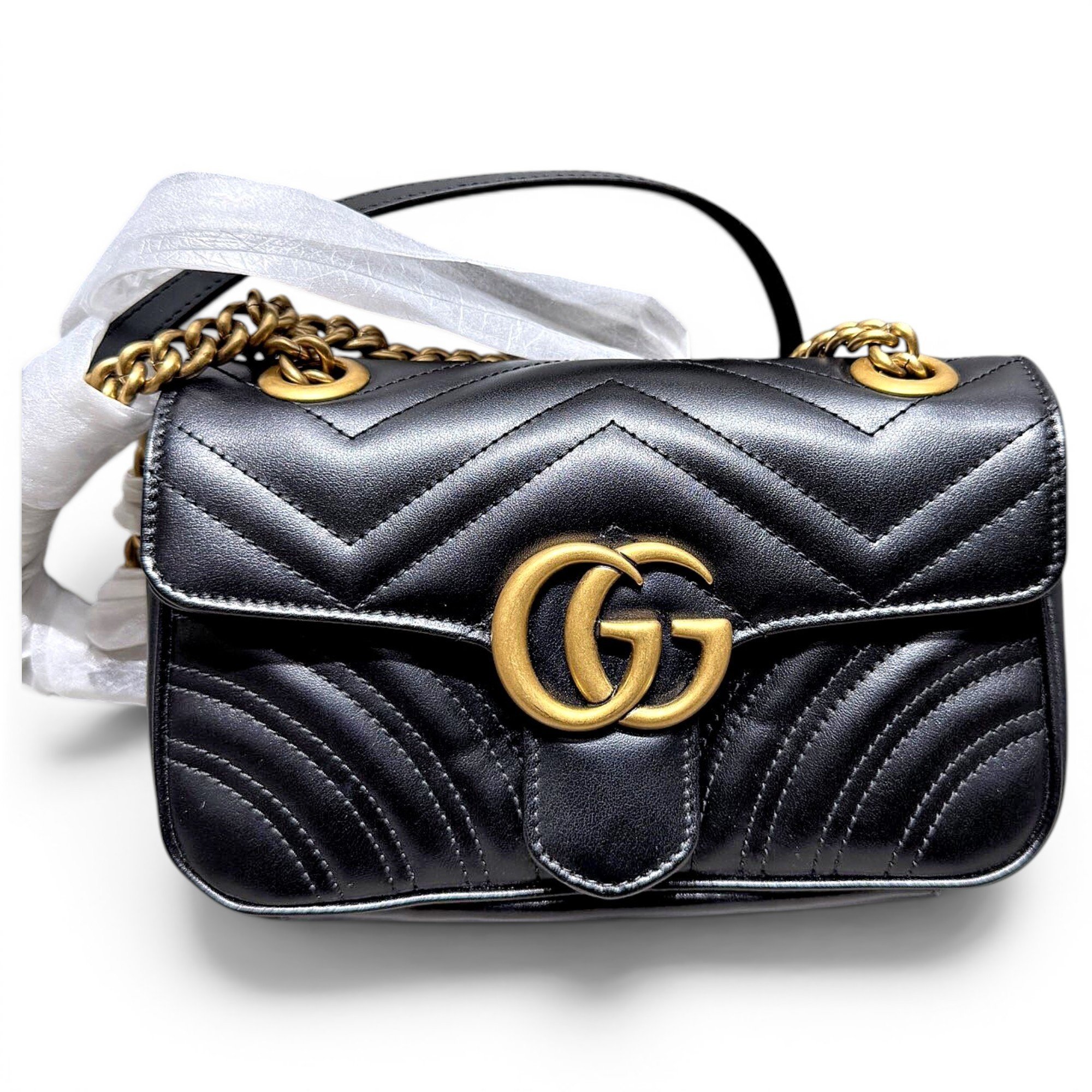 GG Marmont Flap leather crossbody bag