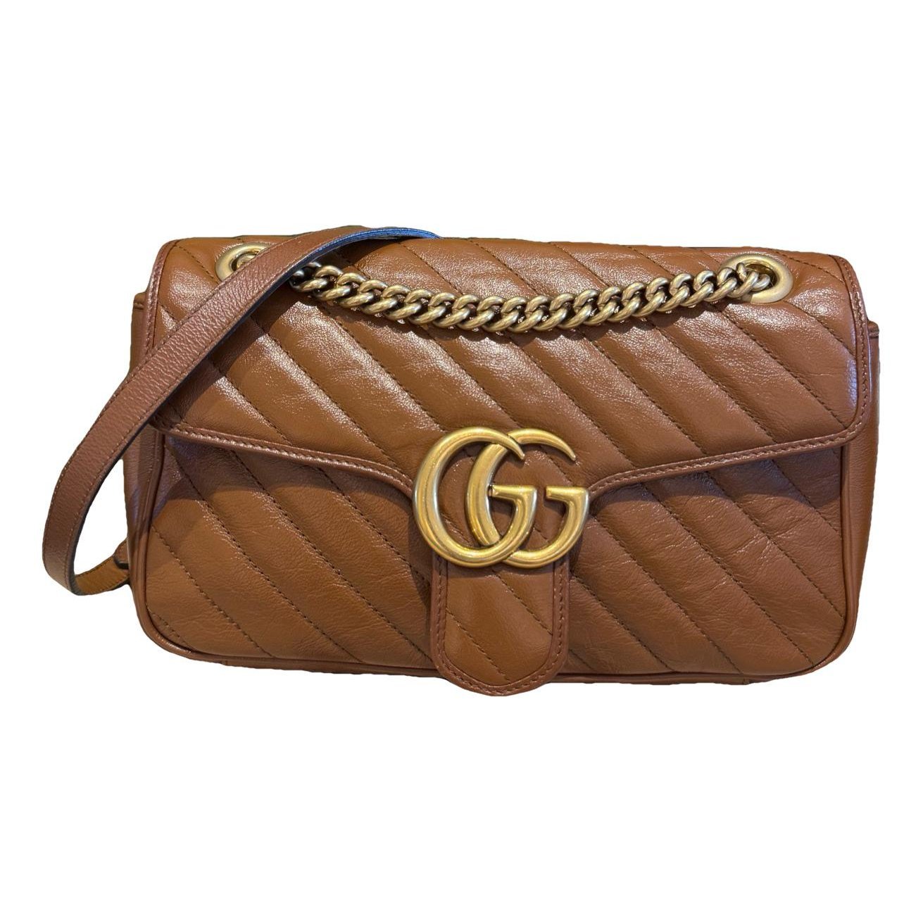 GG Marmont Flap leather crossbody bag