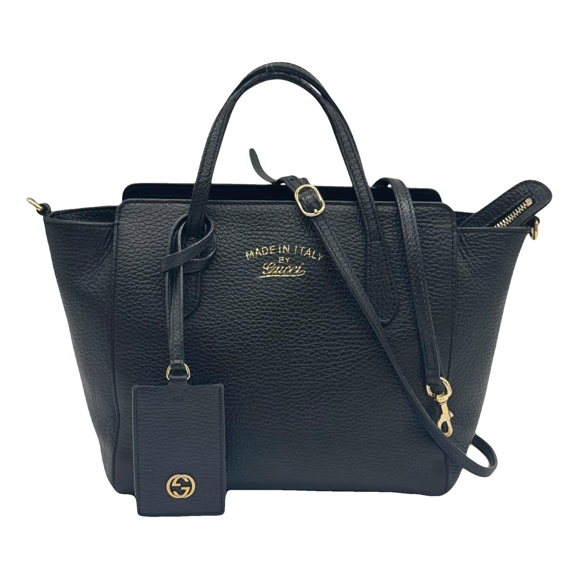 Swing leather handbag