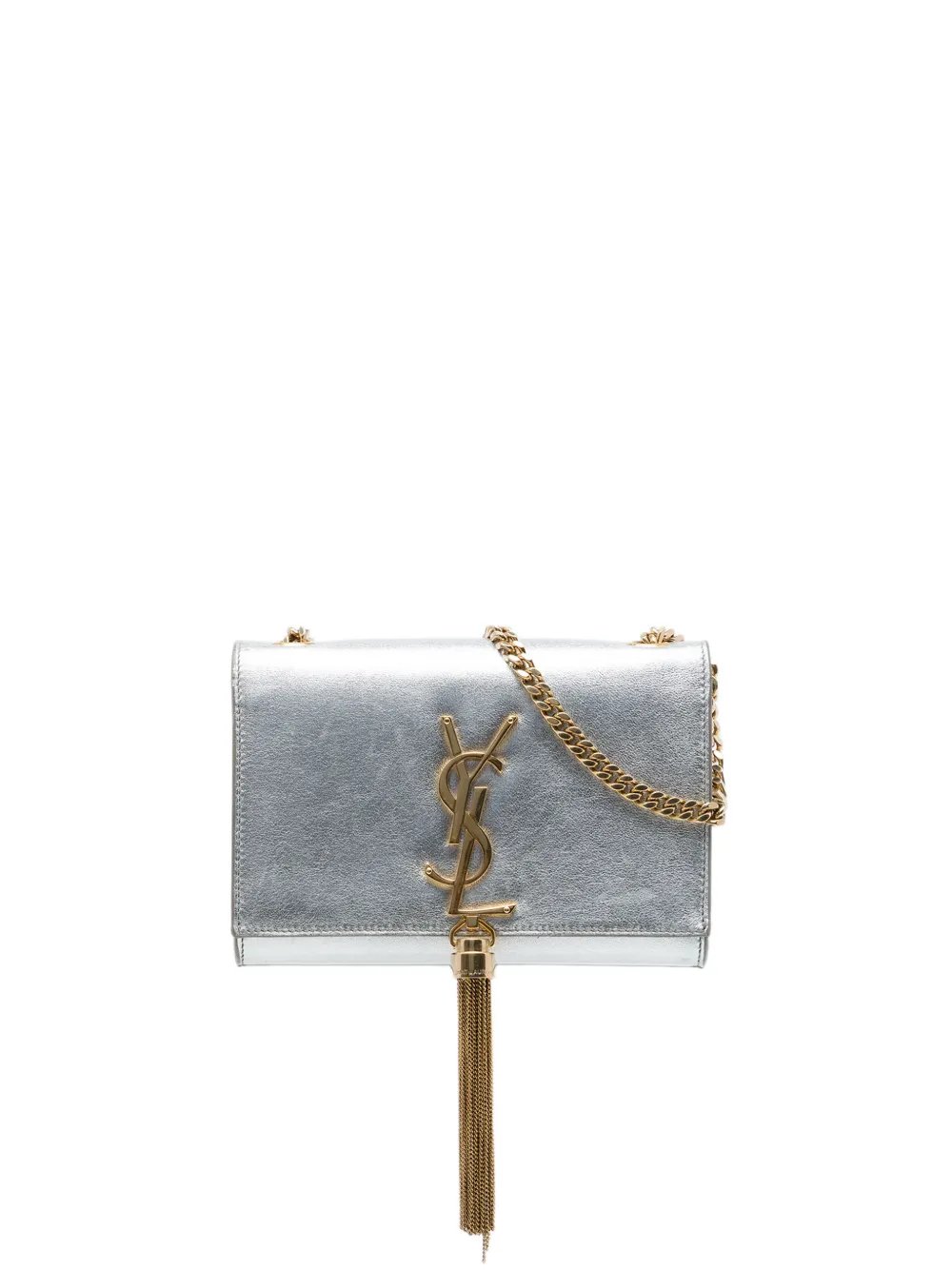 2014 Small Metallic Calfskin Monogram Kate Tassel crossbody bag