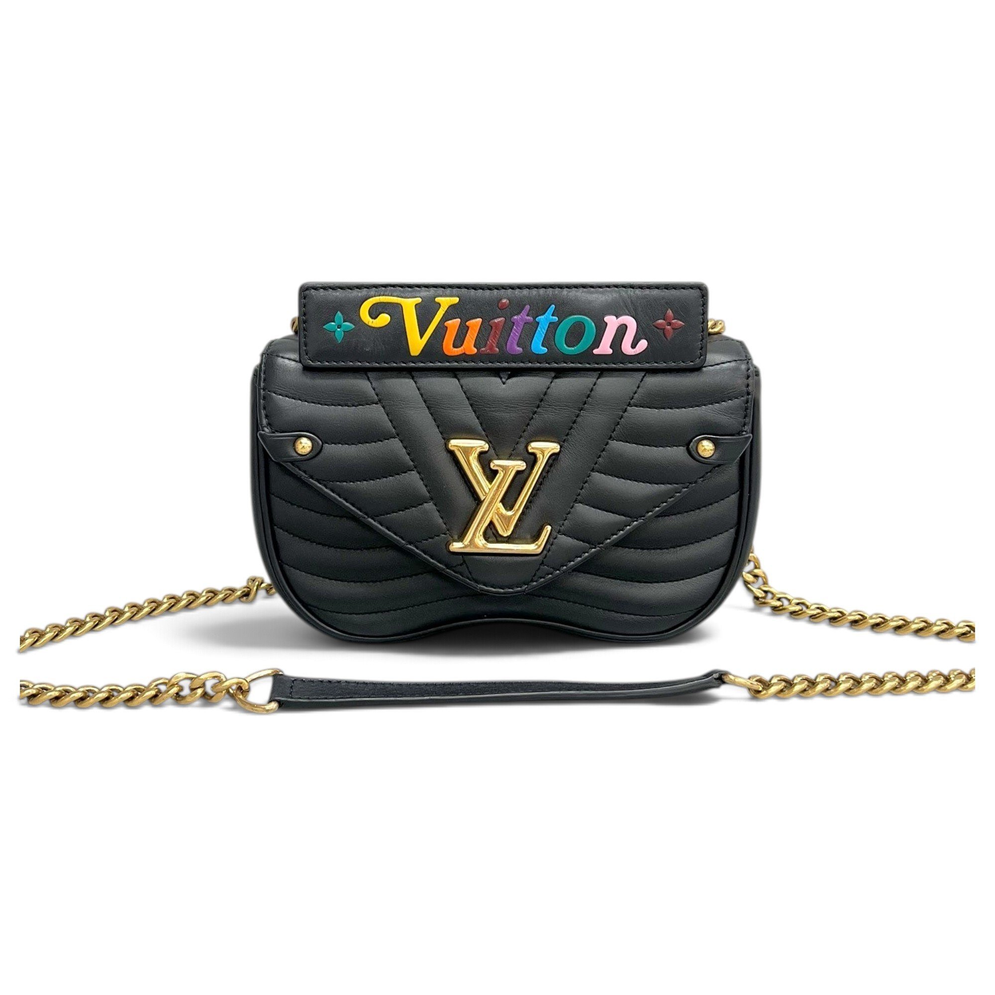 New Wave leather handbag