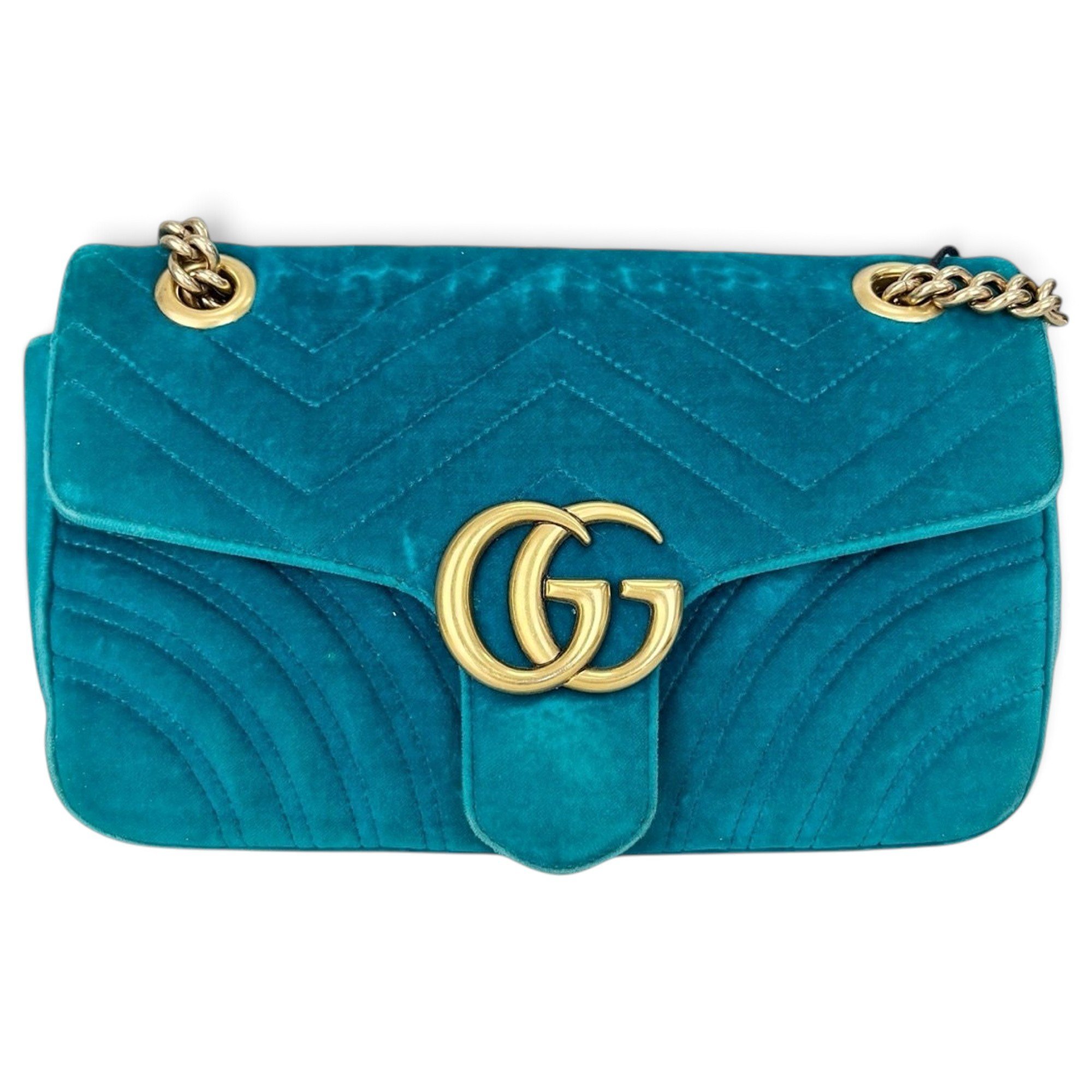 GG Marmont Flap velvet handbag