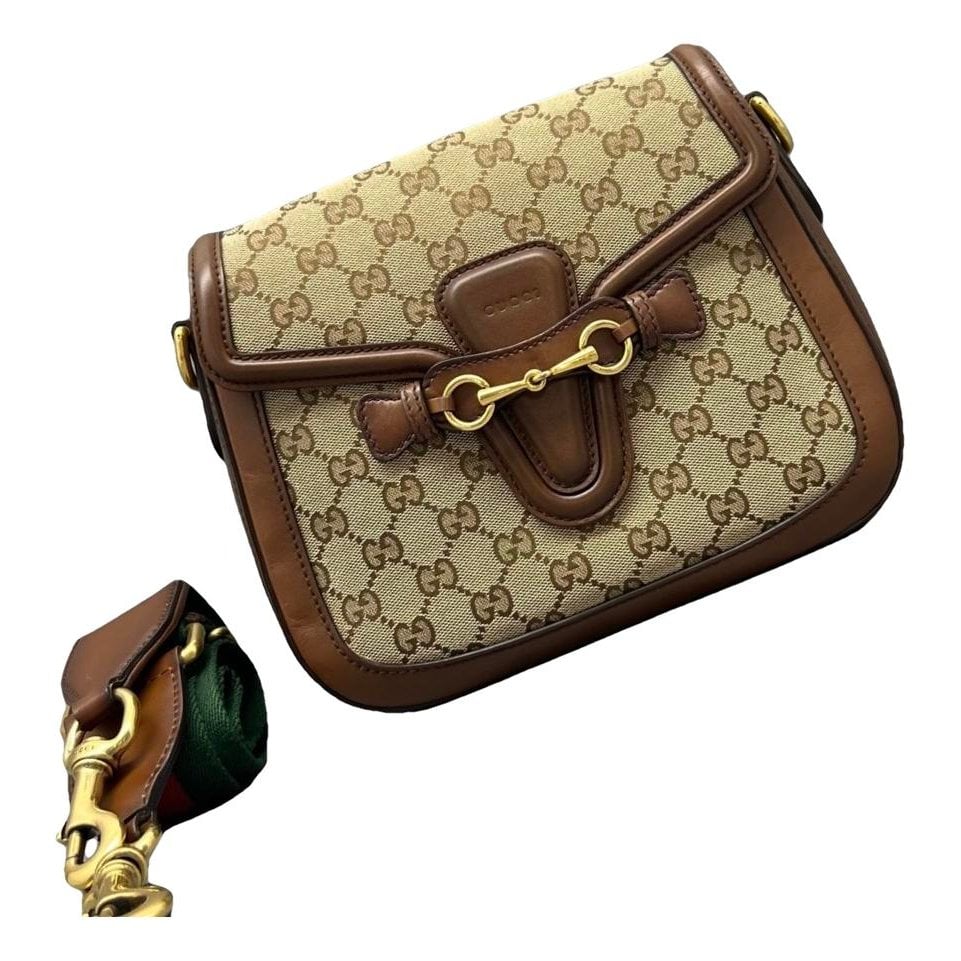 Lady Web leather handbag
