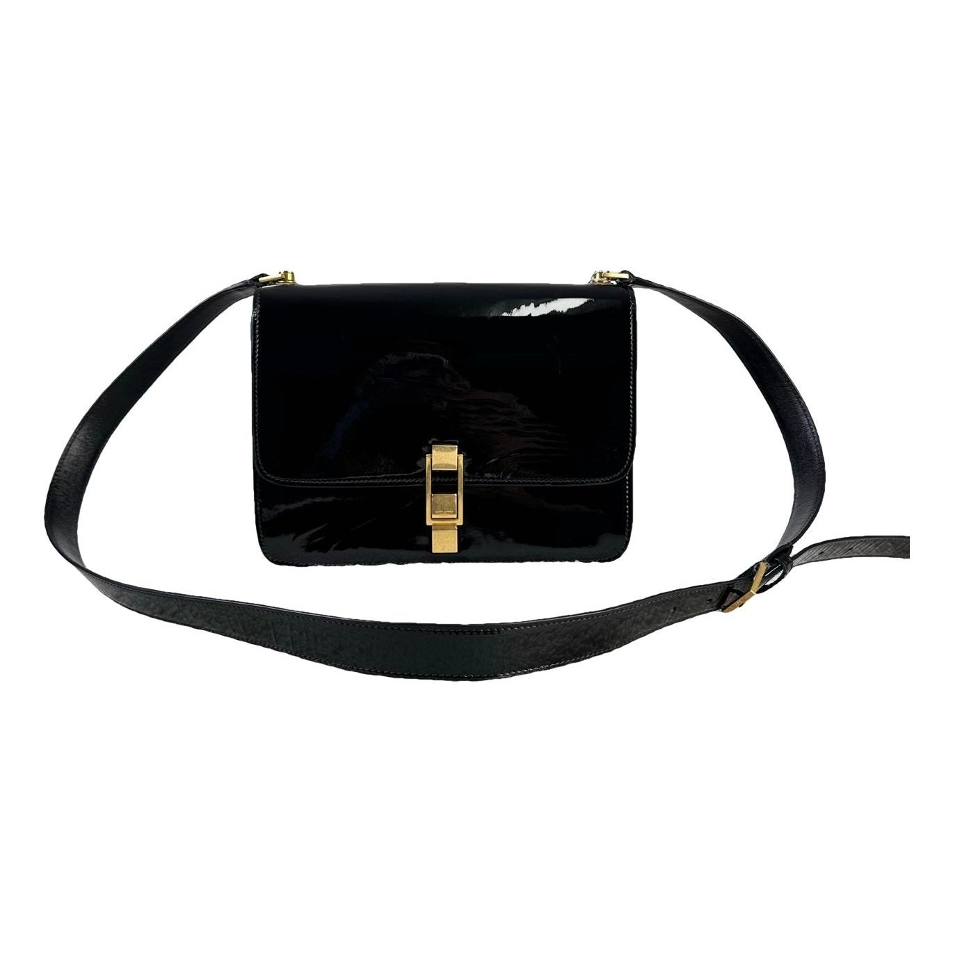 Carré patent leather crossbody bag
