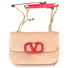 Valentino Garavani Vring leather clutch bag