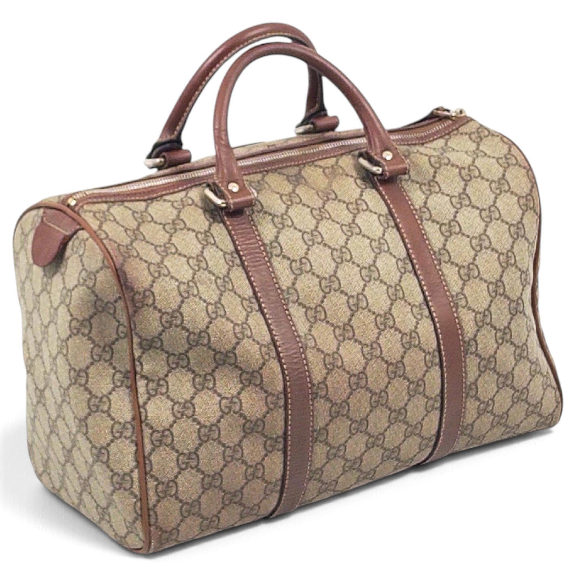 Joy leather bowling bag