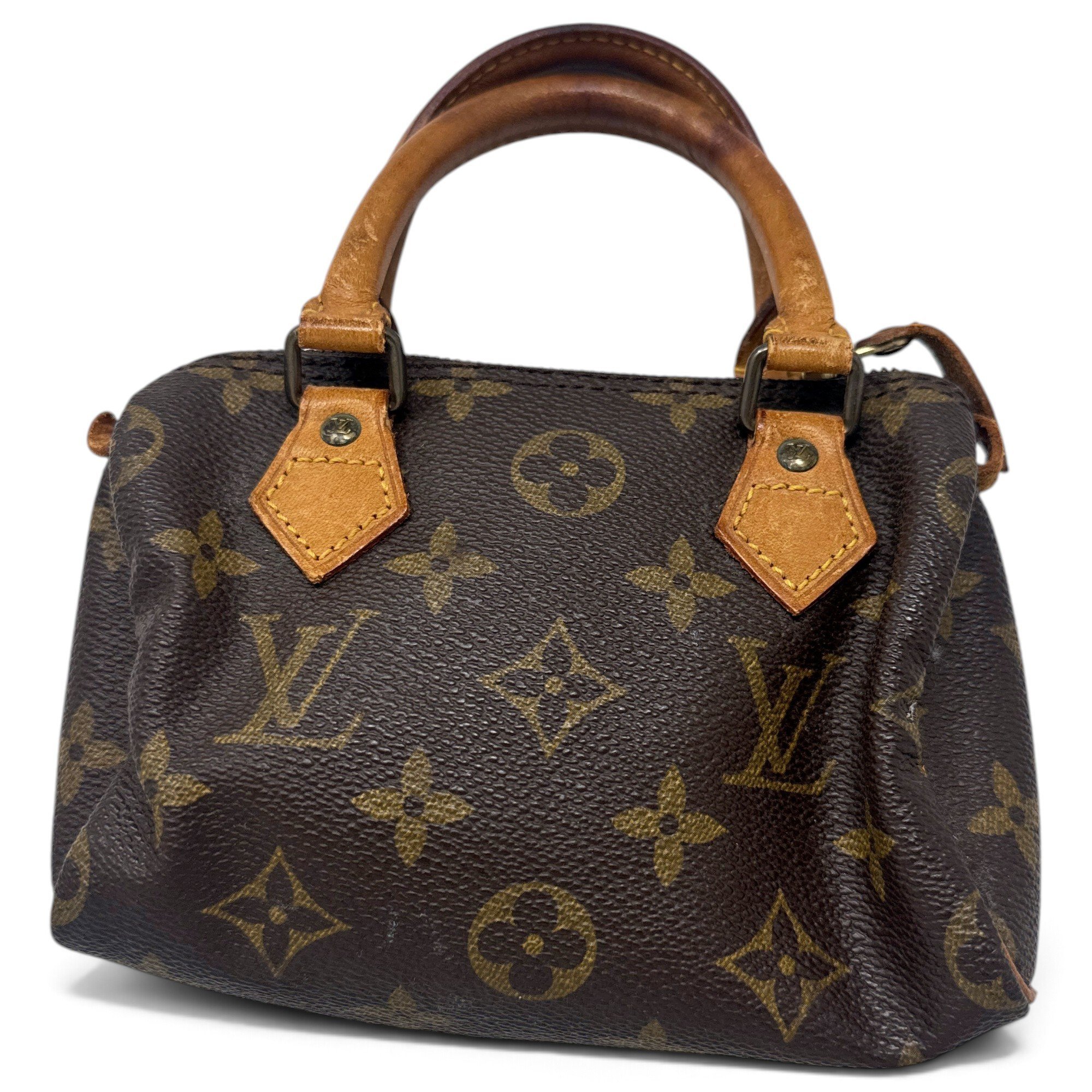Louis Vuitton Nano Speedy / Mini HL leather mini bag