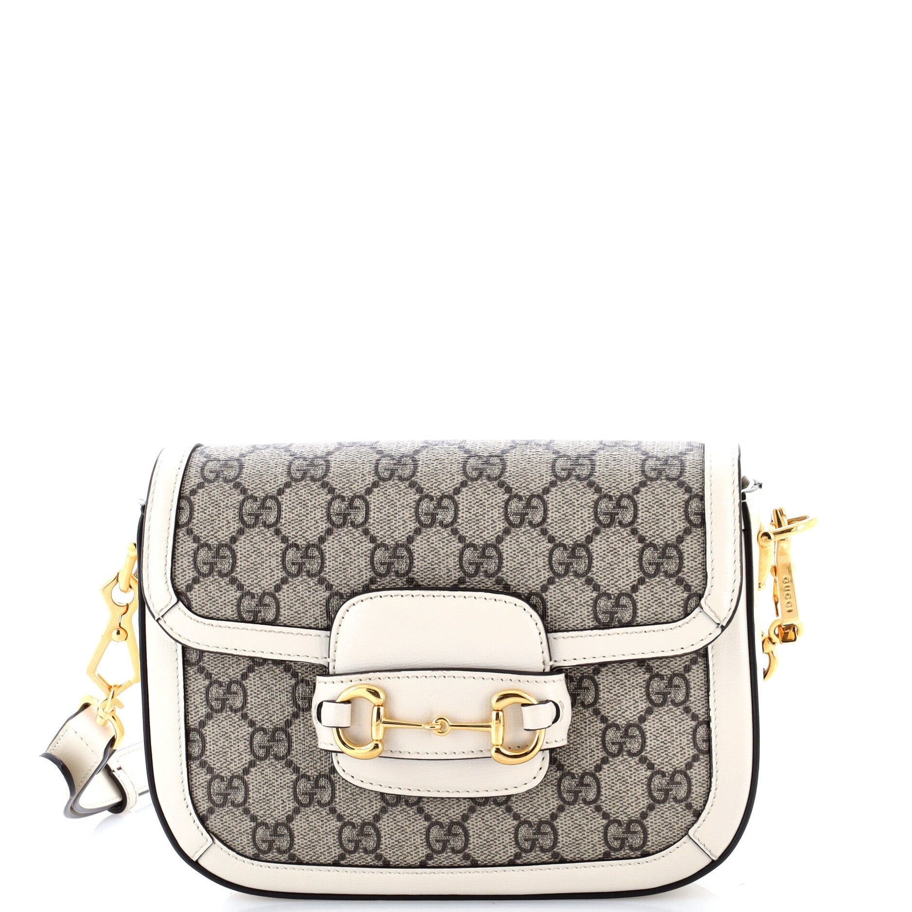 Horsebit 1955 Shoulder Bag GG Coated Canvas with Leather Mini
