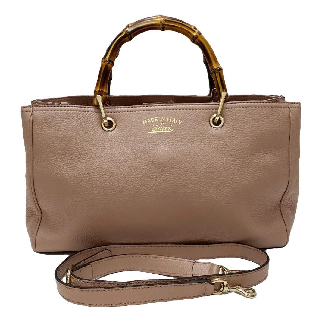 Bamboo leather crossbody bag