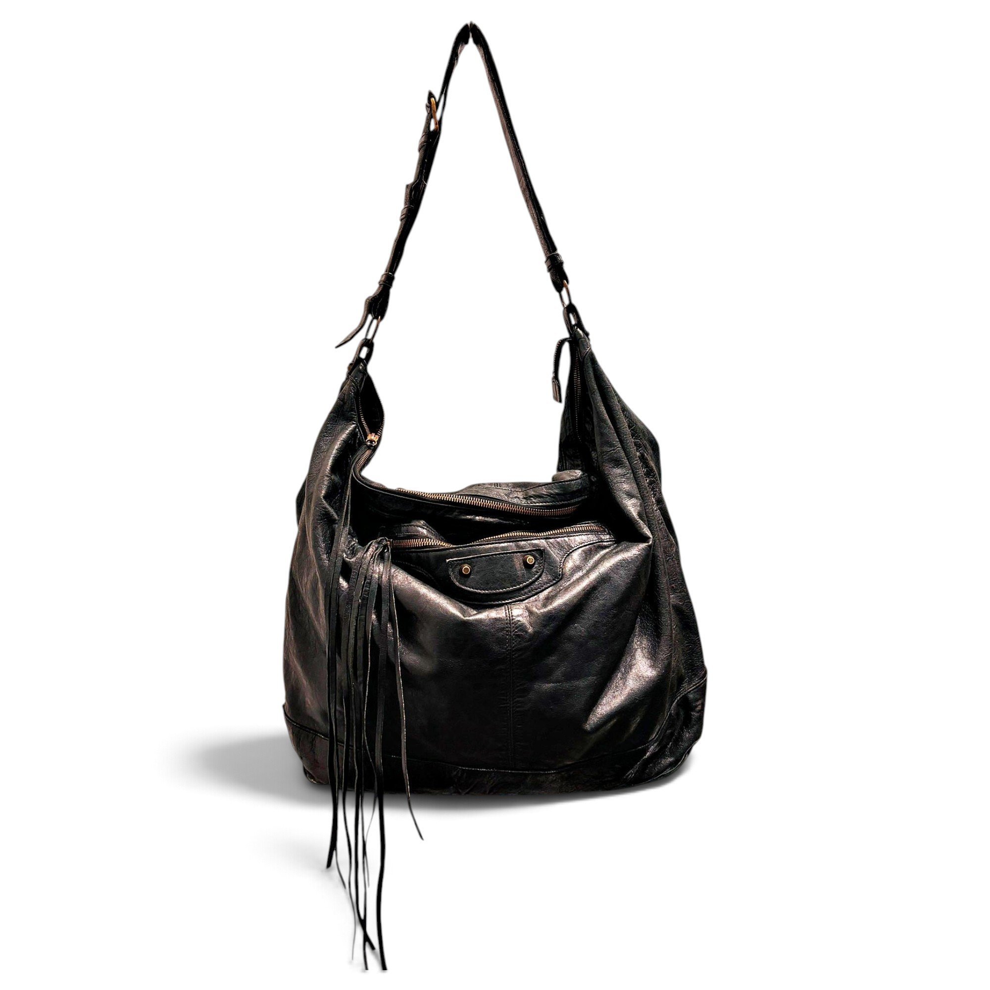 Balenciaga Courier XL leather handbag
