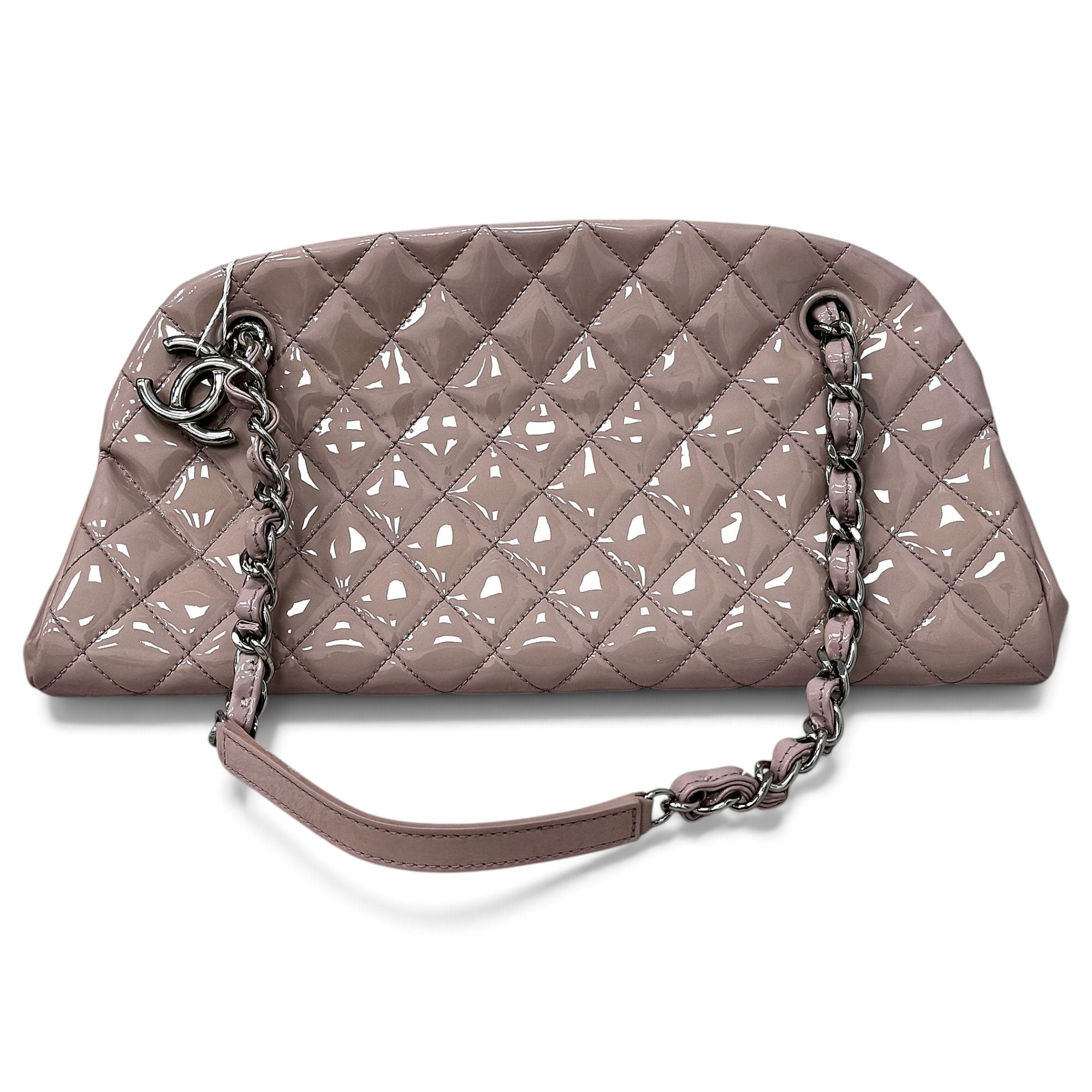 Mademoiselle patent leather handbag