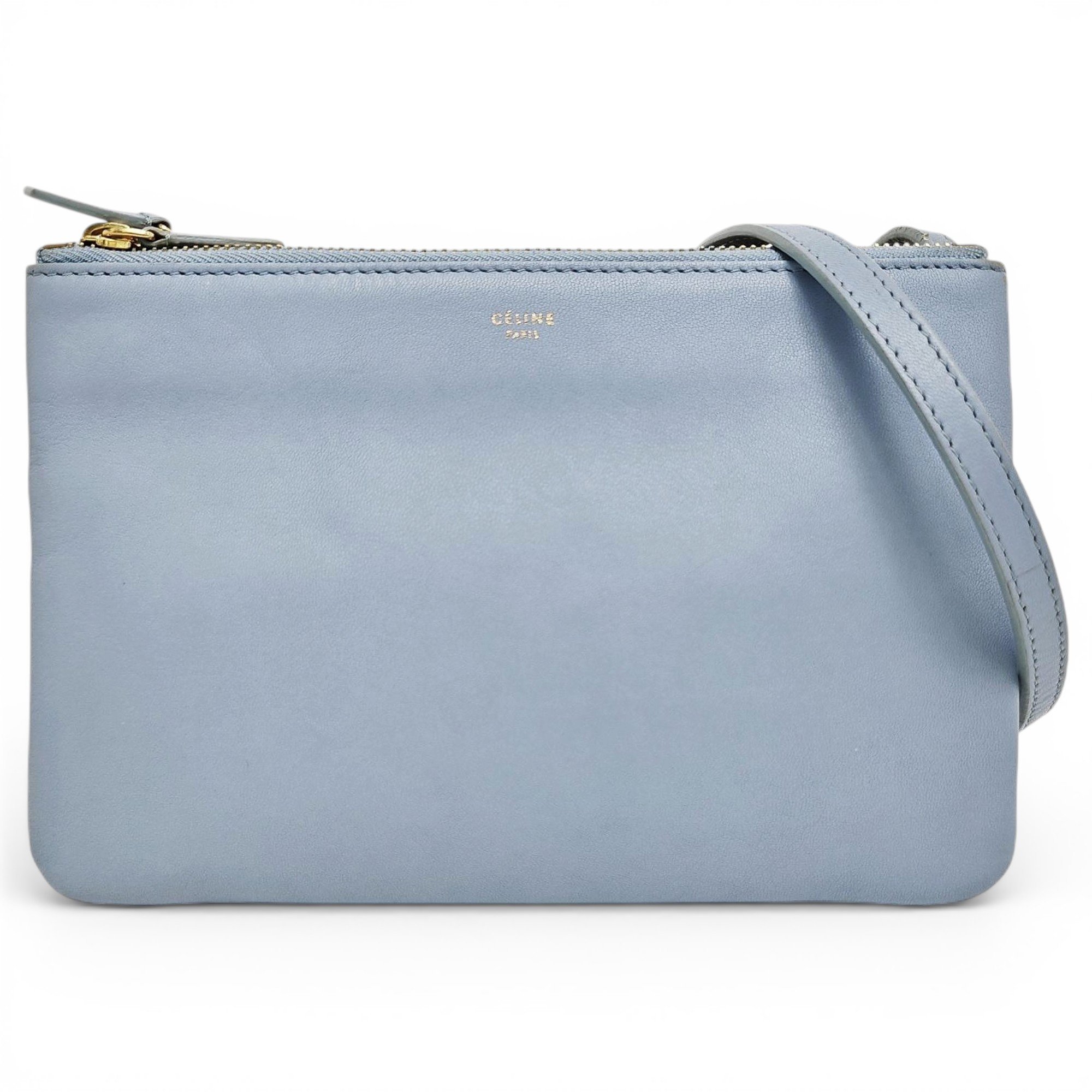 Trio leather crossbody bag