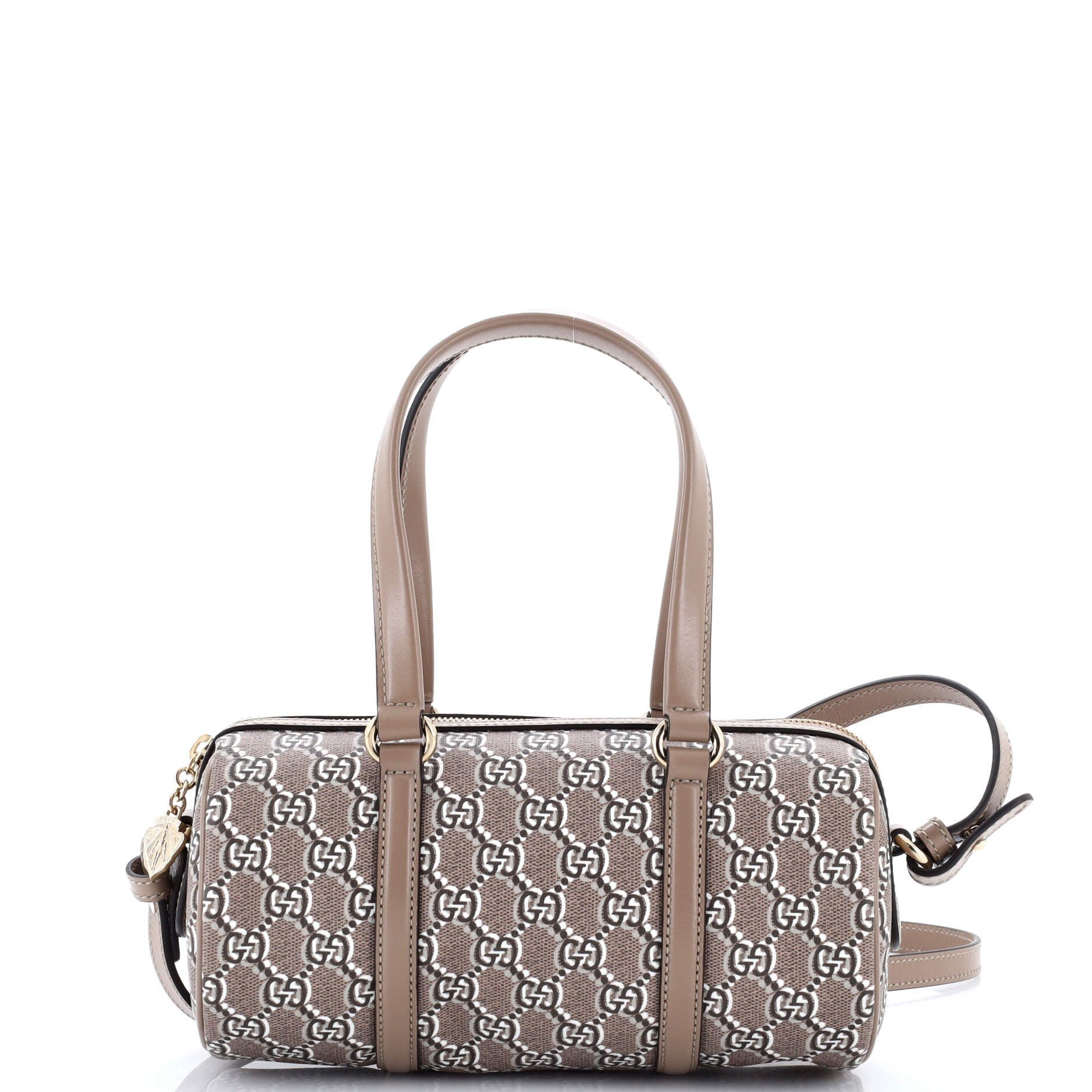 Gucci Convertible Duffle Bag GG Shadow Coated Canvas Small