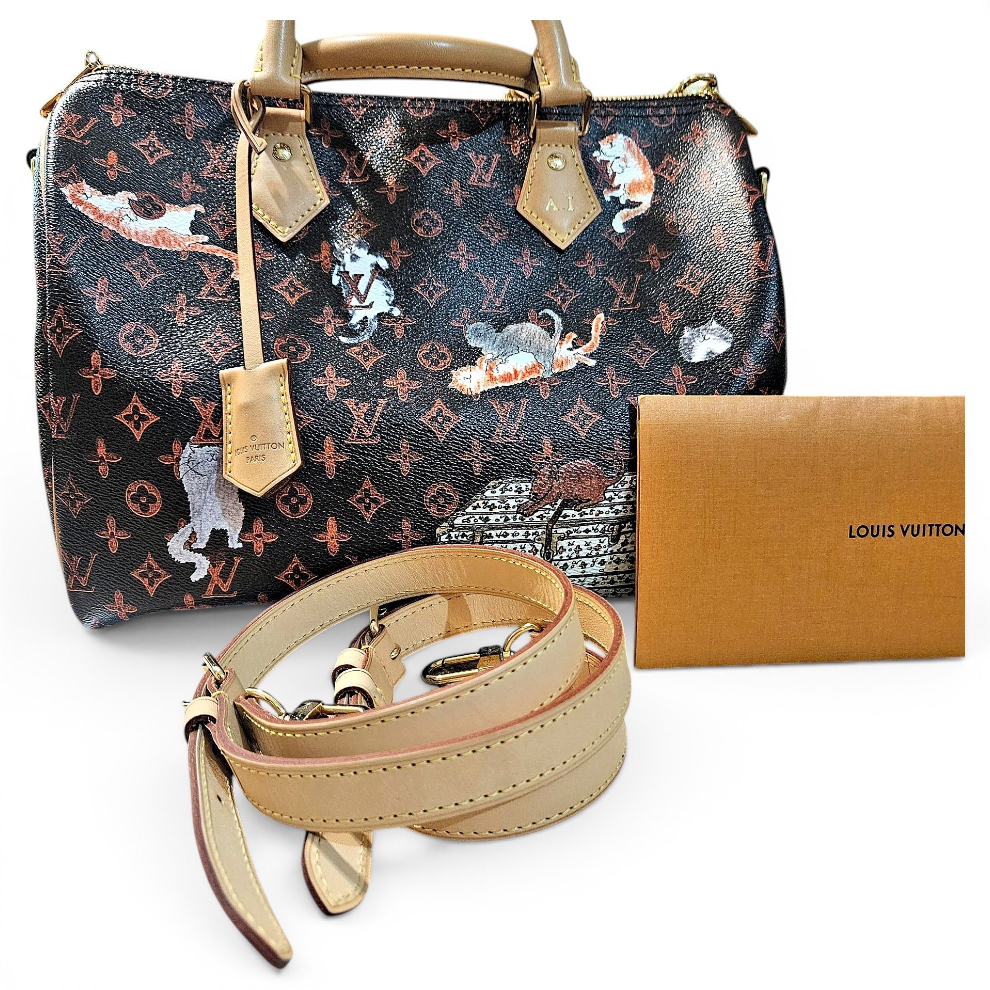 Louis Vuitton Speedy Bandoulière cloth handbag