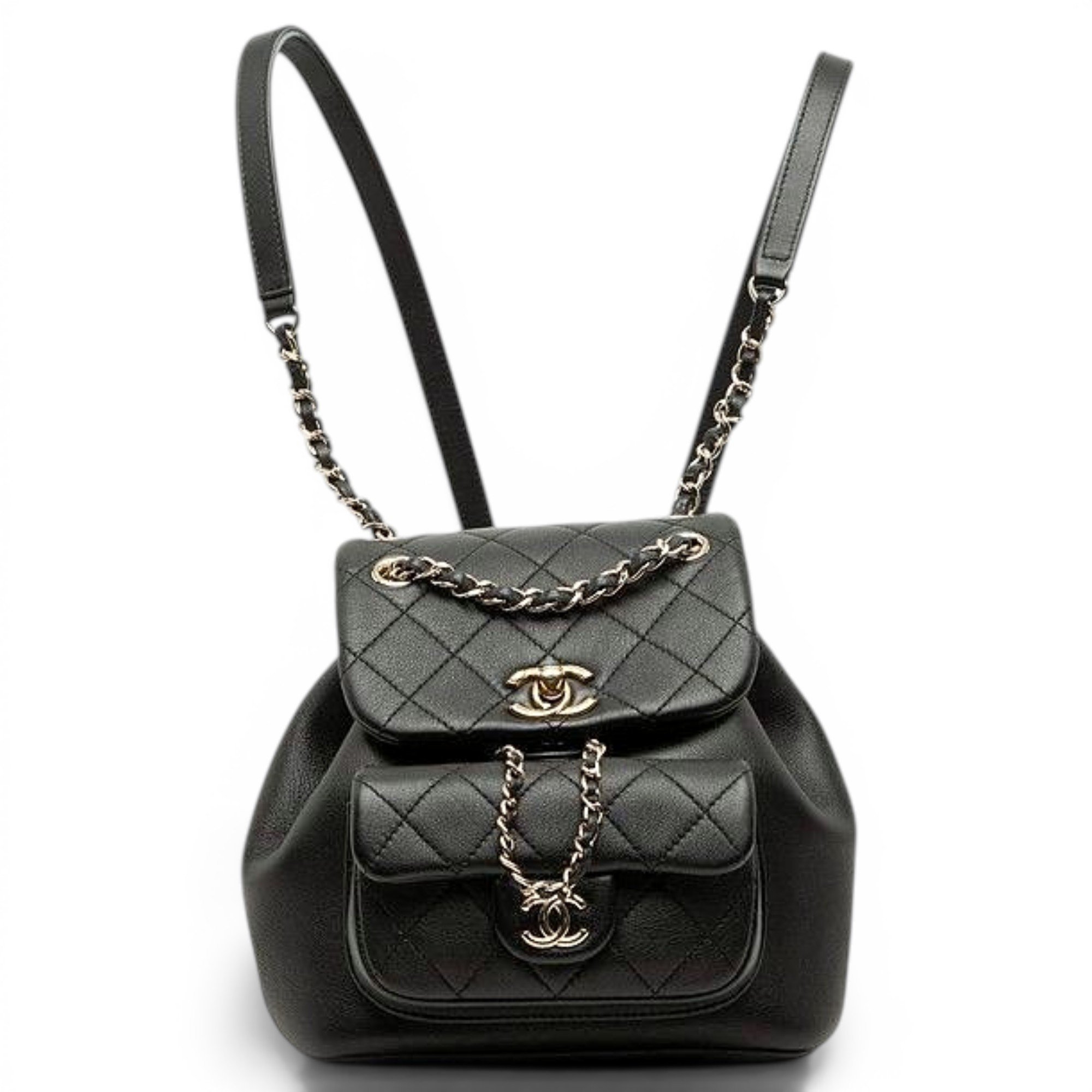 Pony-style calfskin backpack