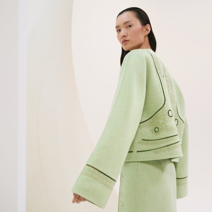 Vert Tendre Cashmere Jacket