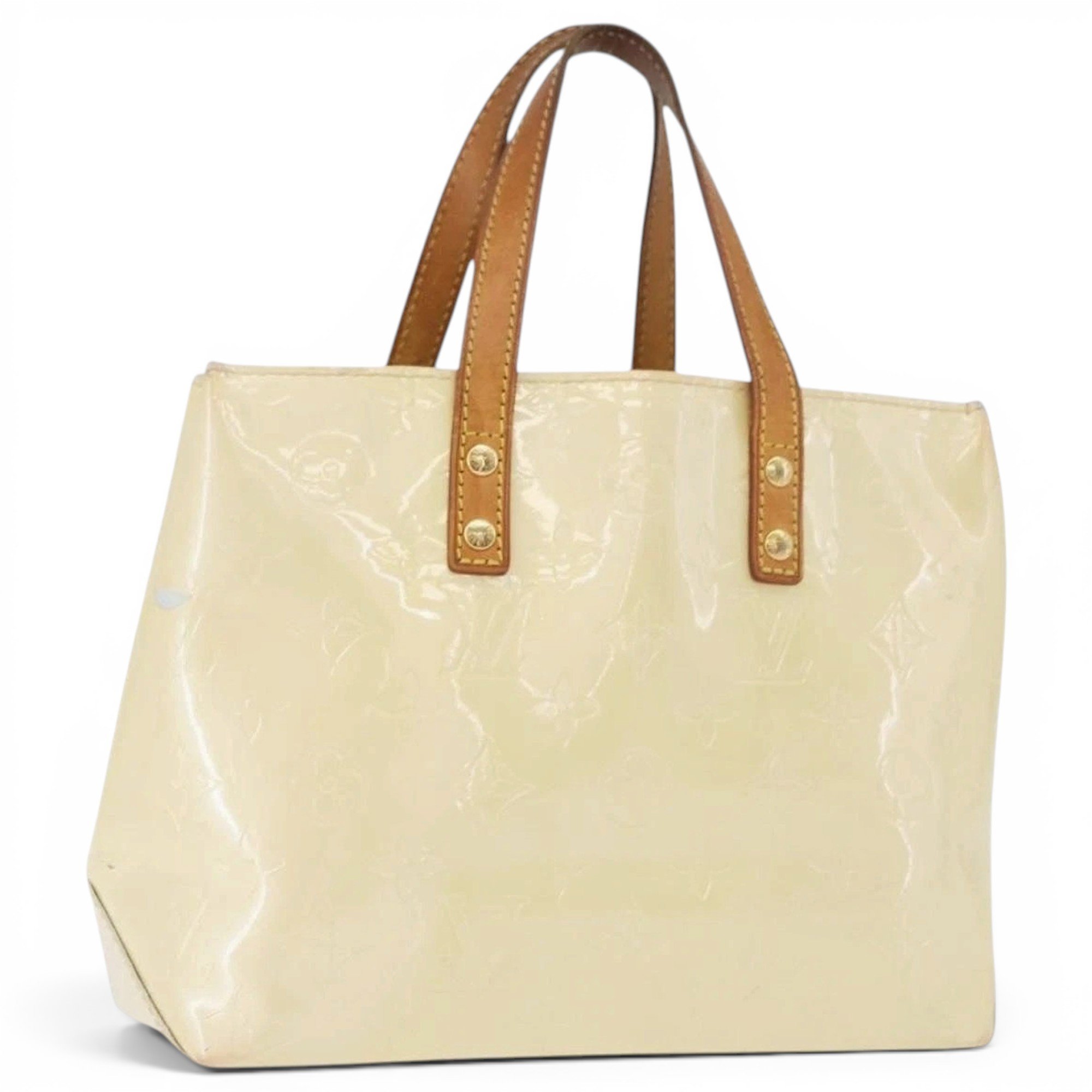 Reade patent leather handbag