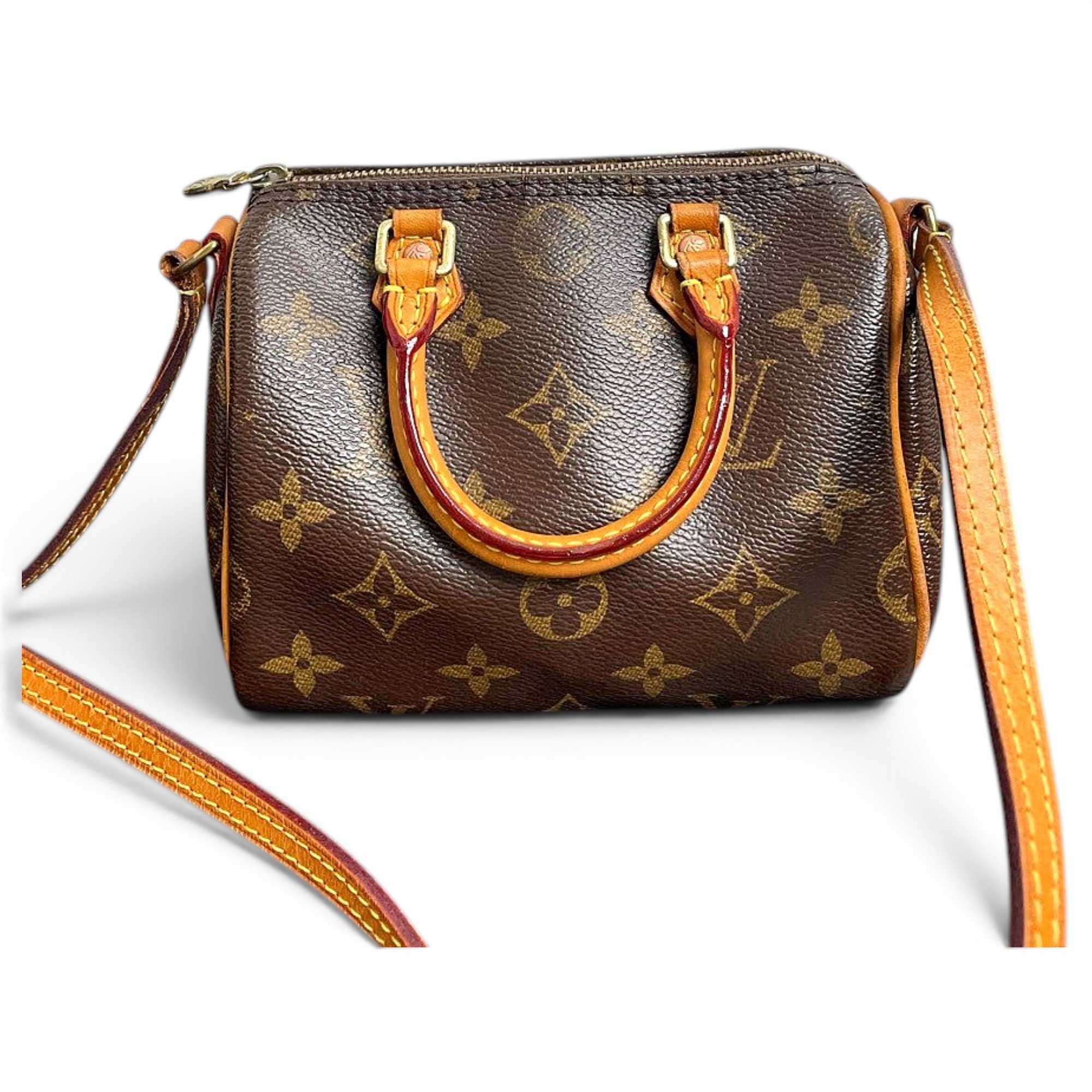 Louis Vuitton Nano Speedy / Mini HL leather handbag