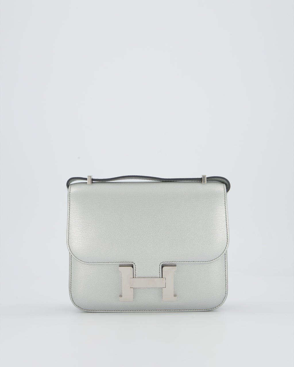 Hermès Constance III 18 Miroir Bag in Argent Chèvre Chamkila Leather in Palladium Hardware