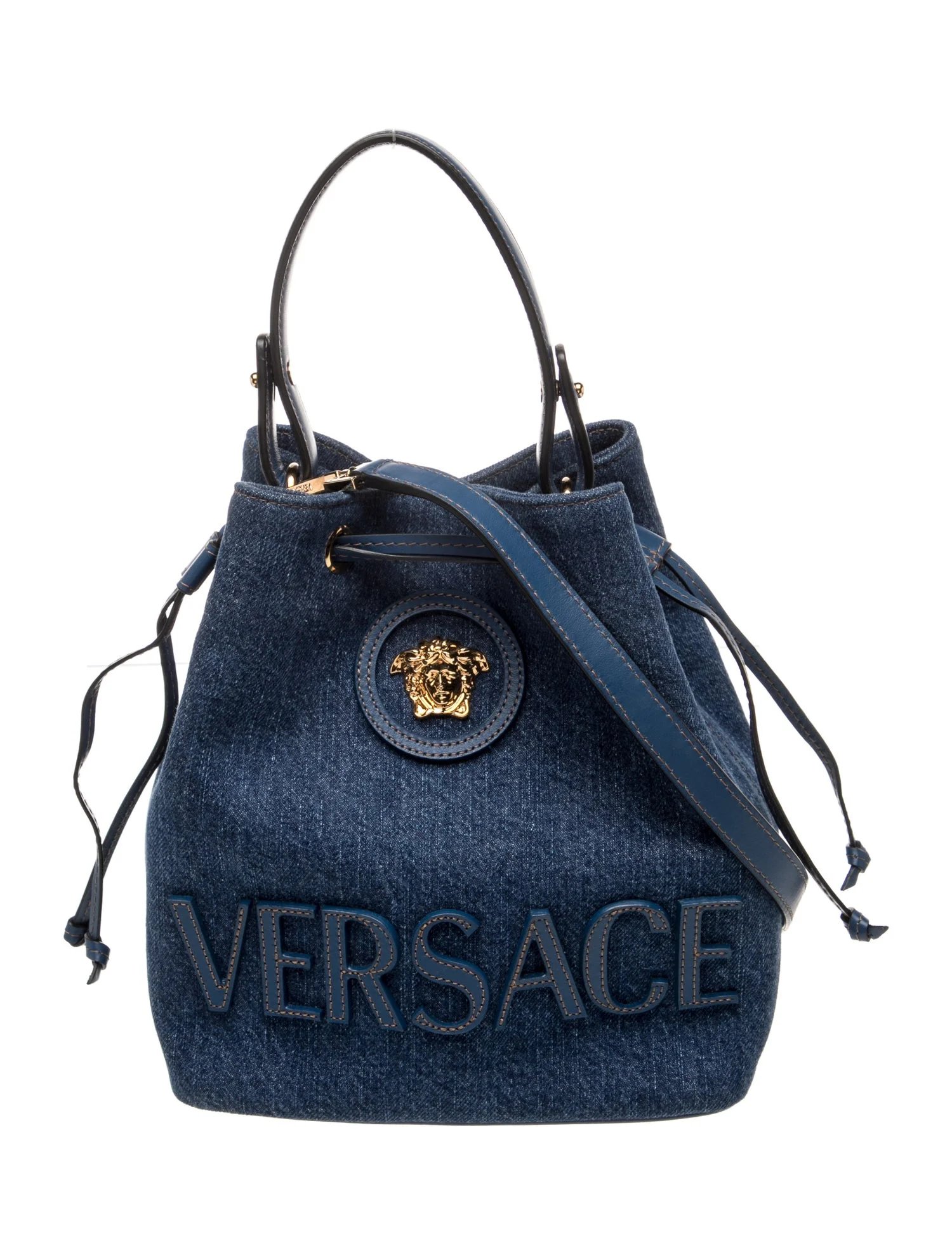 Denim Bucket Bag