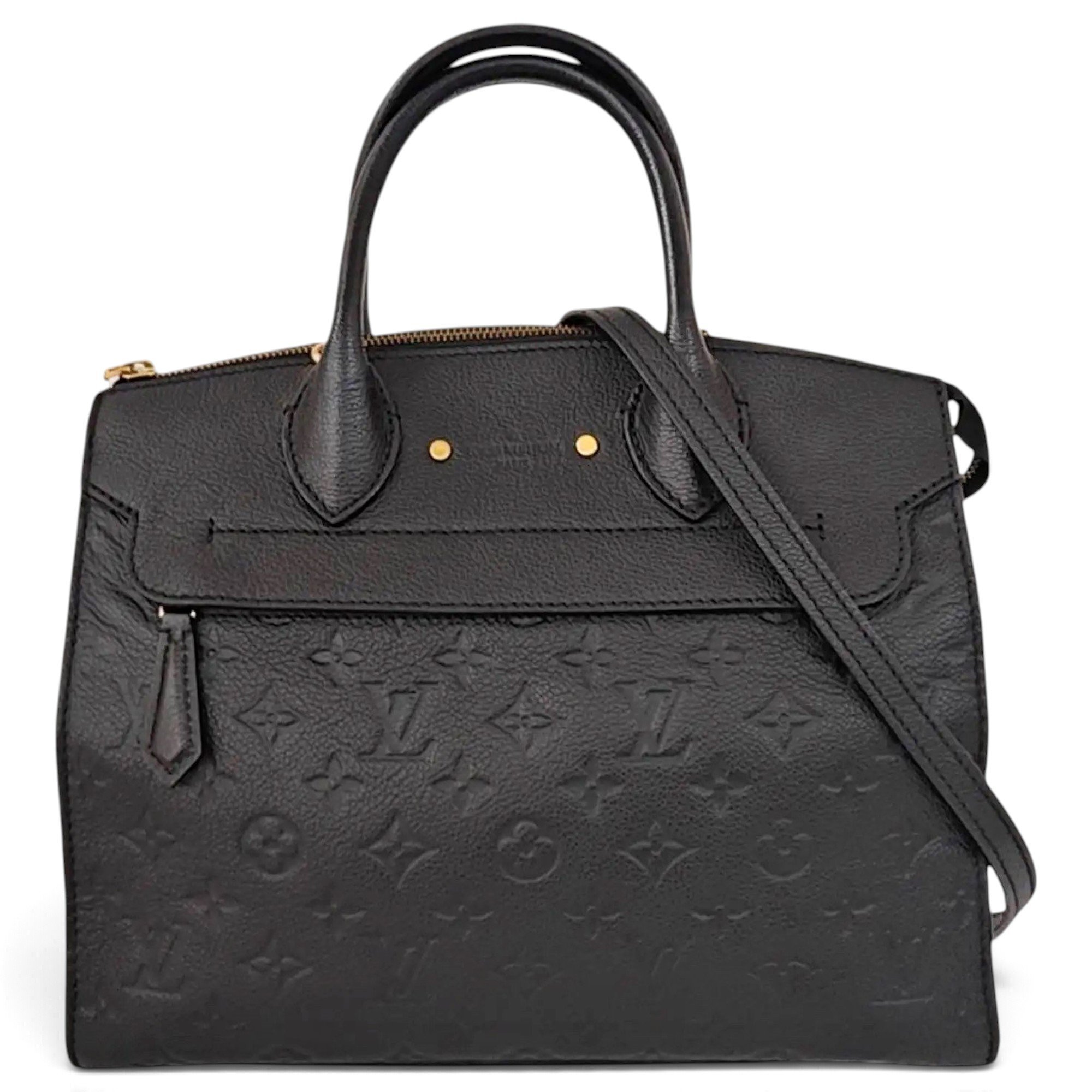 Leather clutch bag