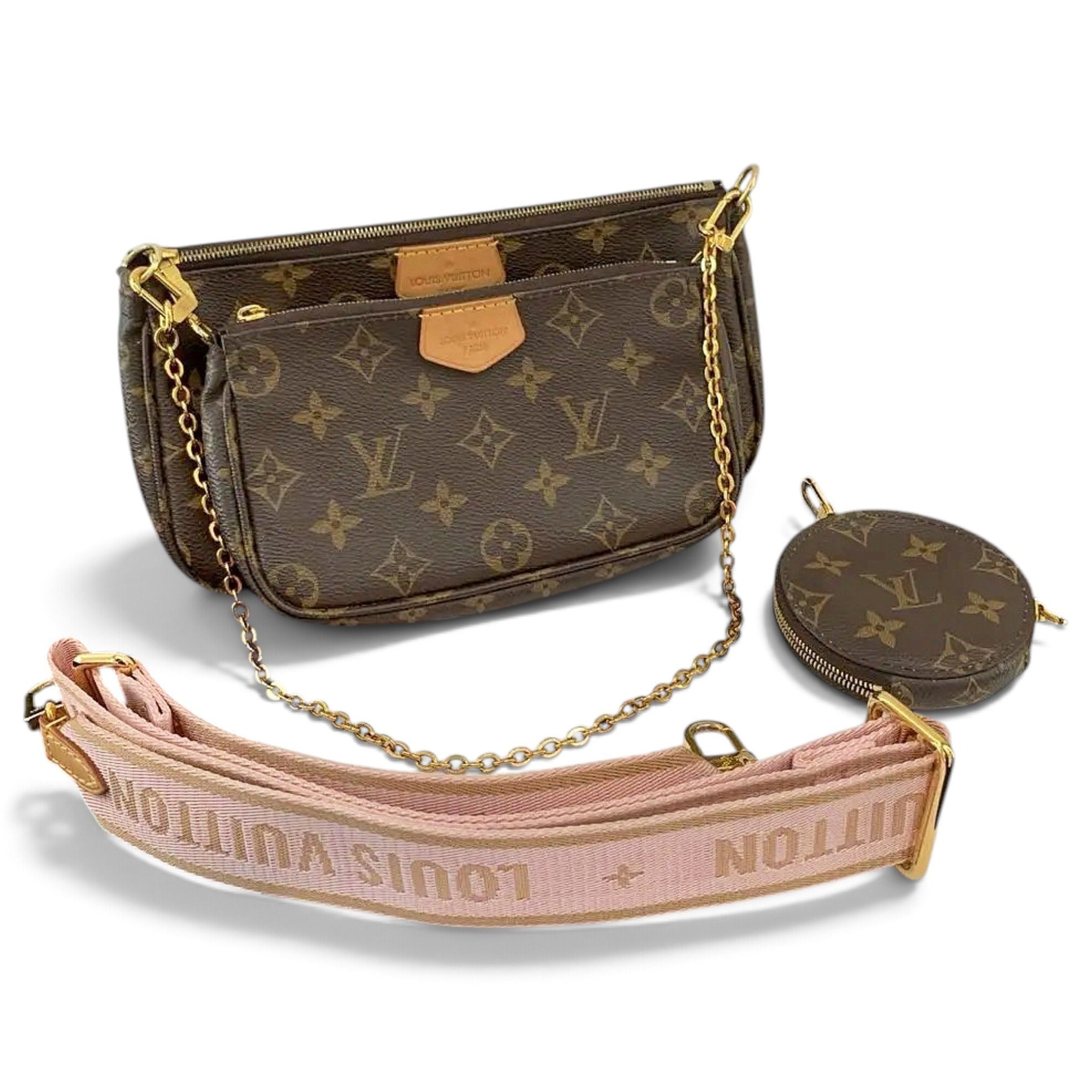Multi Pochette Accessoires vinyl handbag