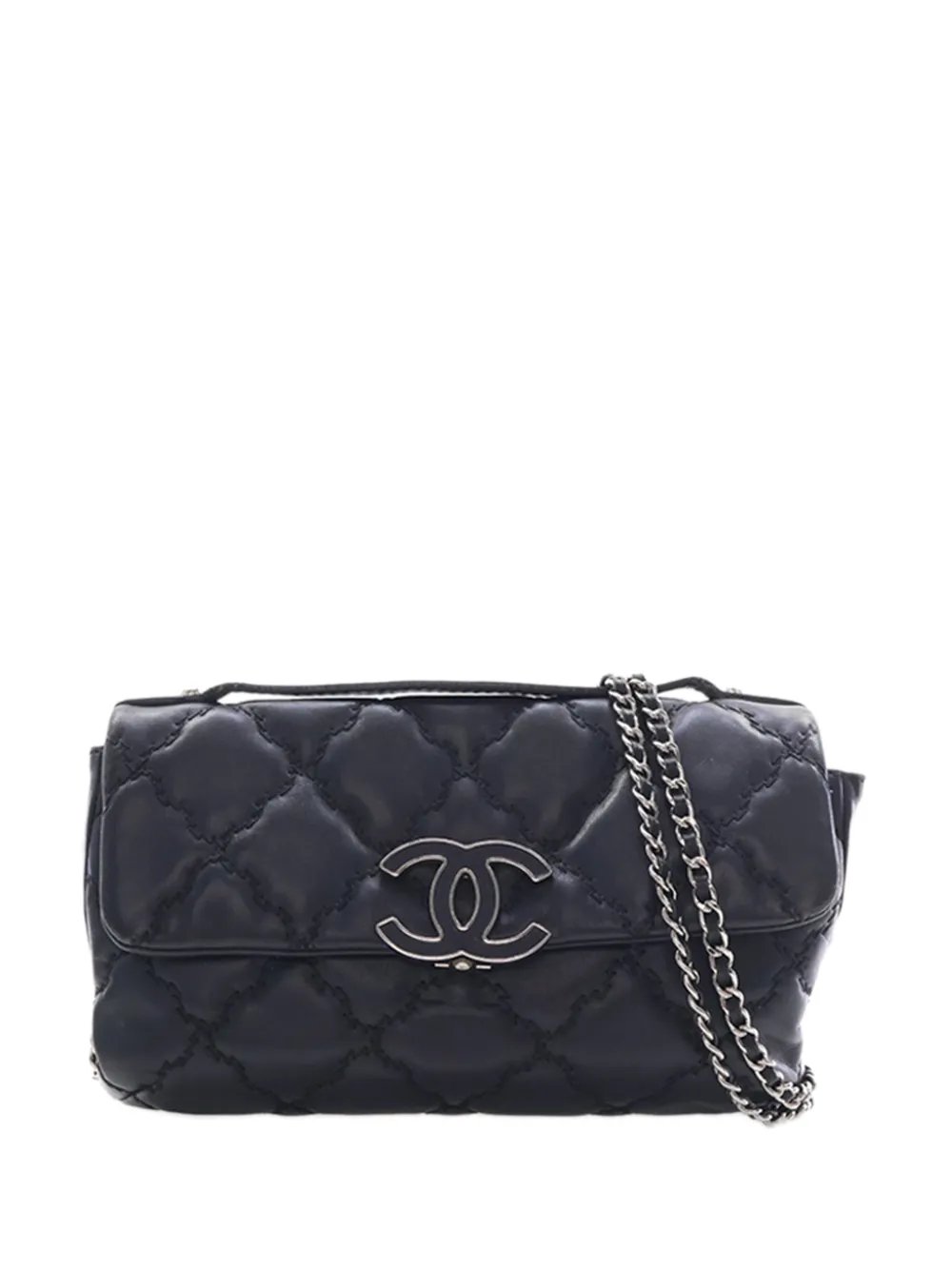 2014-2015 Mini Lambskin Double Stitch Hamptons Flap satchel