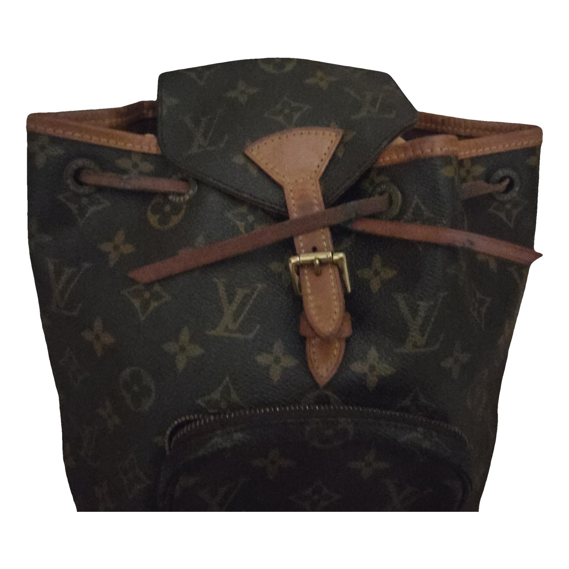 Montsouris Vintage leather backpack
