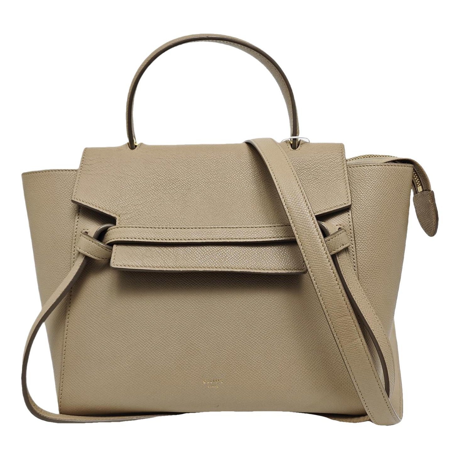 Belt leather handbag