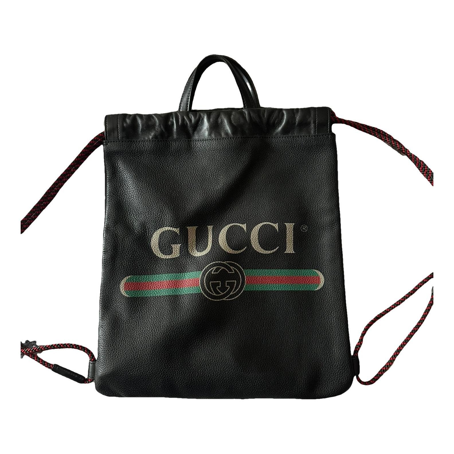 Leather backpack