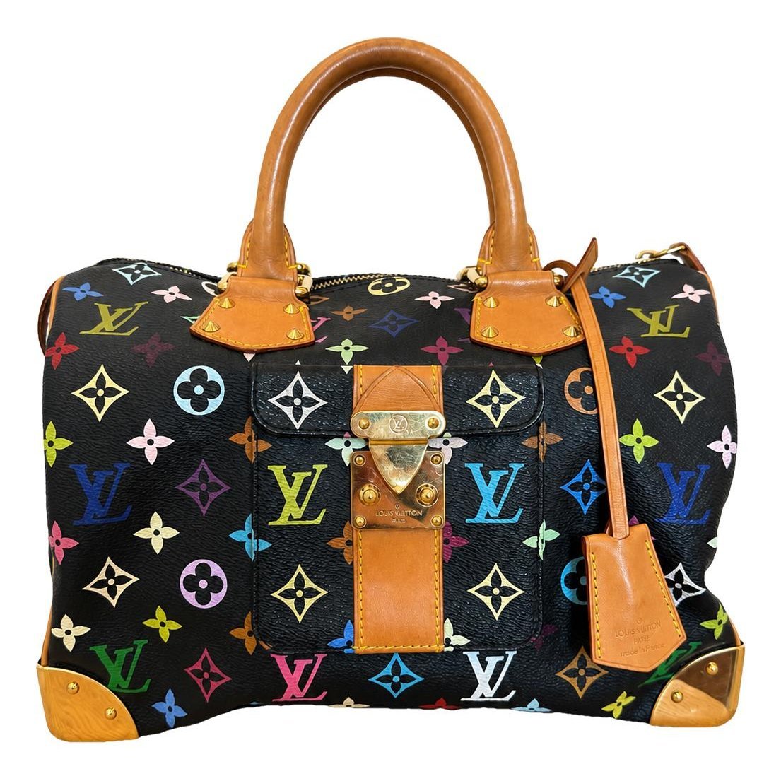 Speedy leather handbag