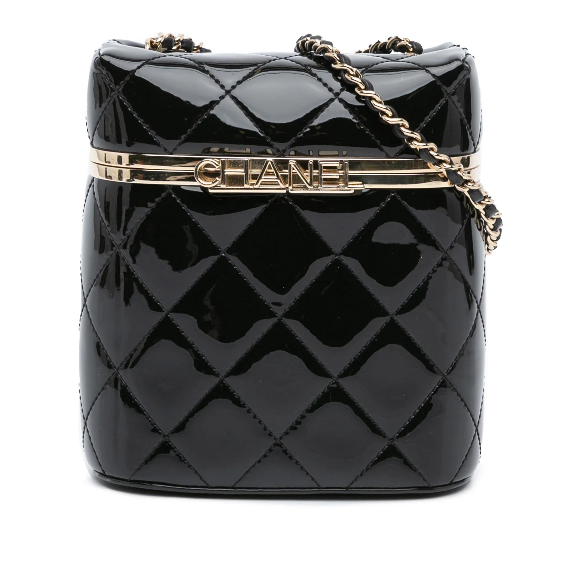 Vanity leather handbag