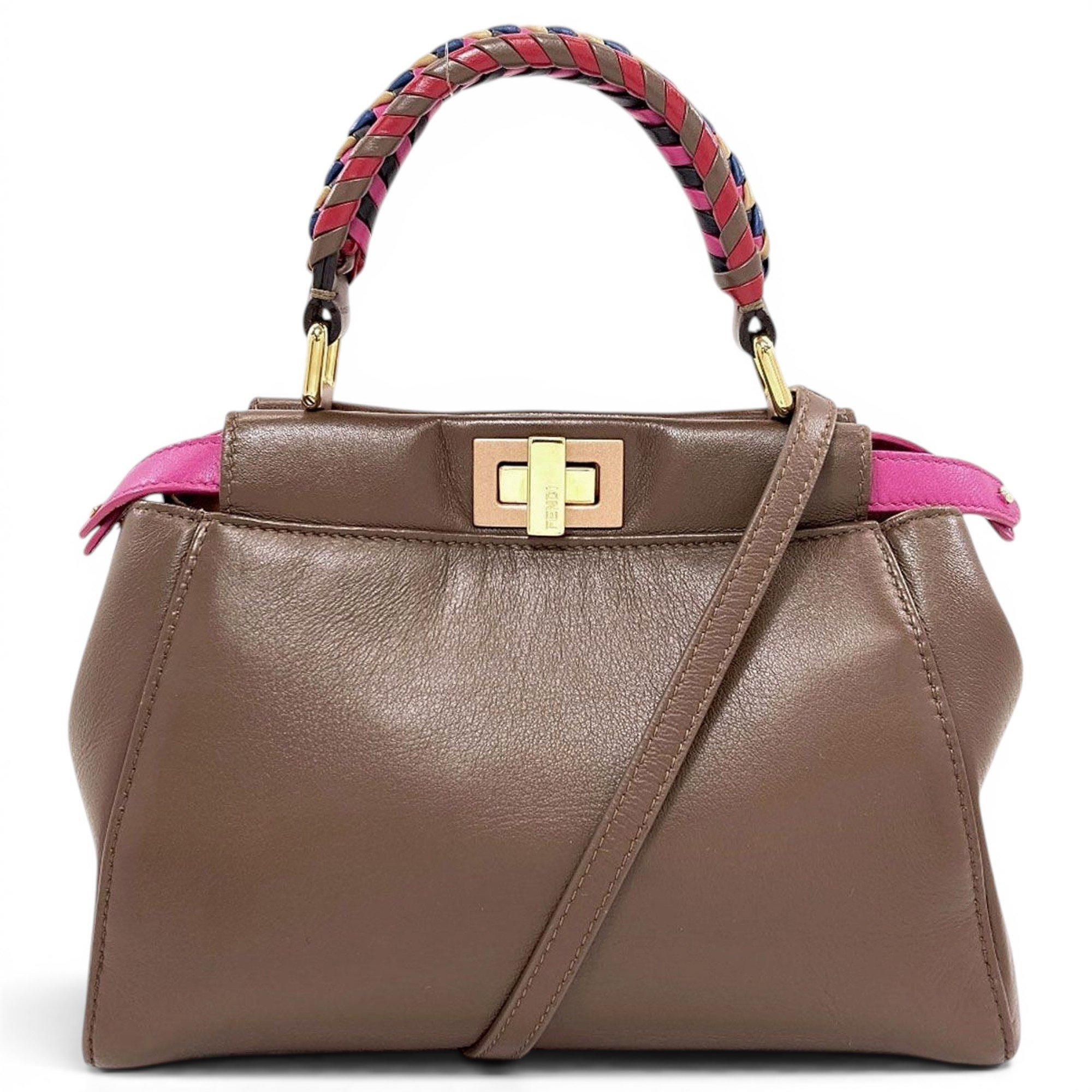 Peekaboo leather handbag
