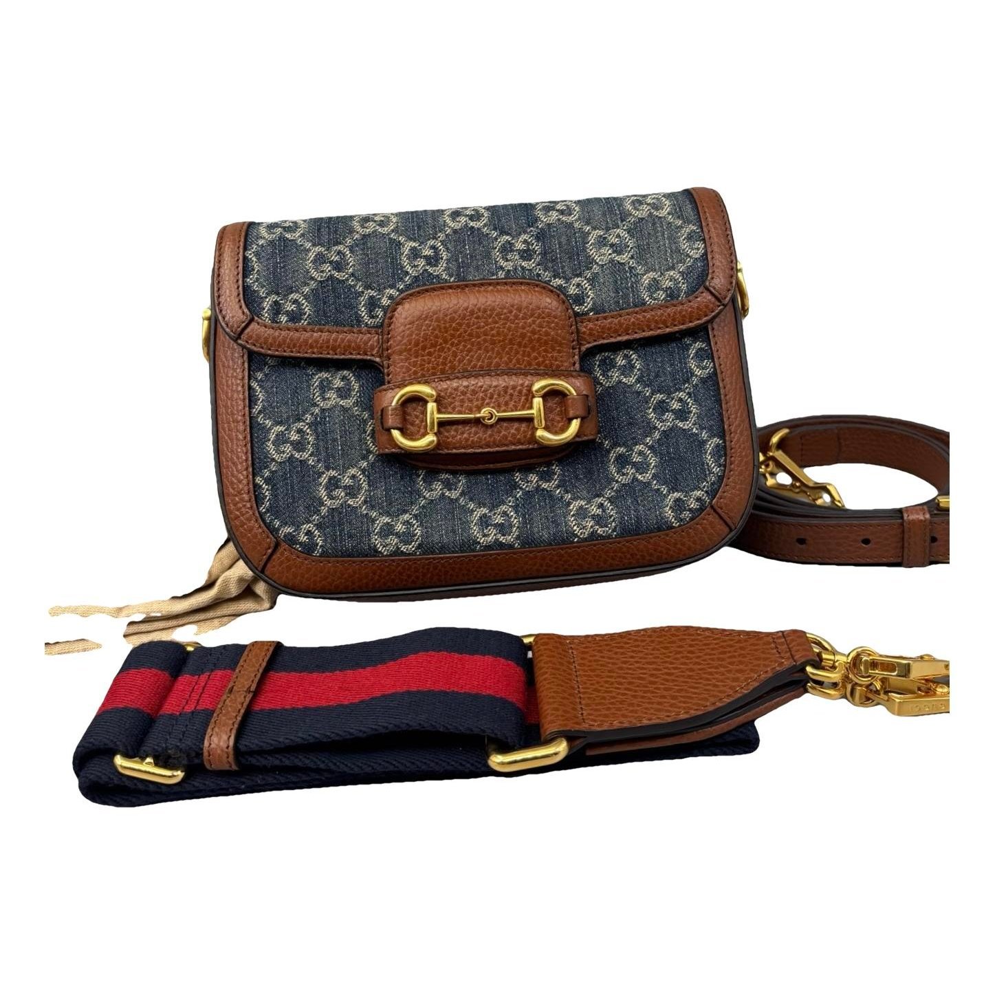 Horsebit 1955 Flap leather handbag