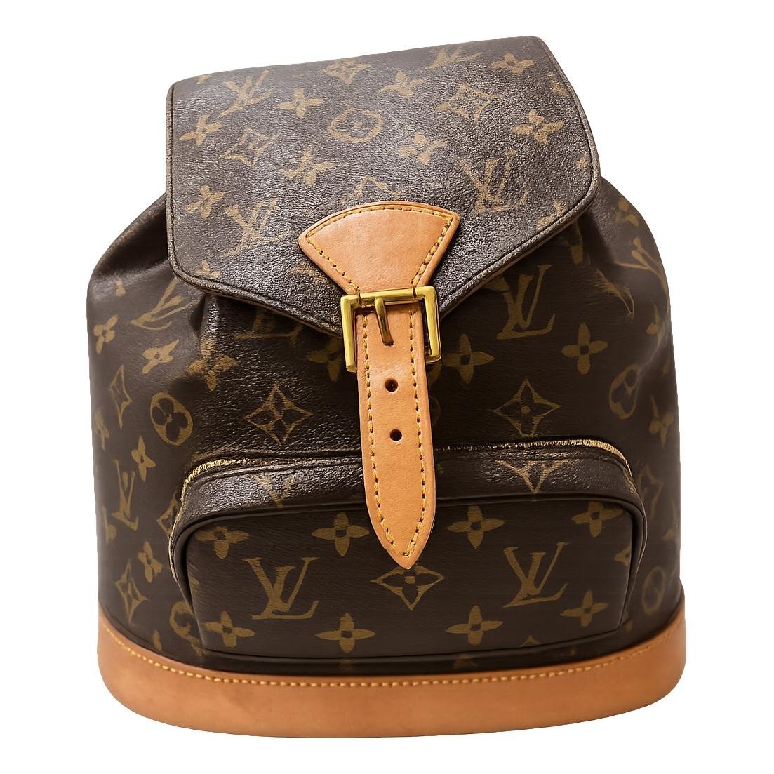 Montsouris Vintage leather backpack