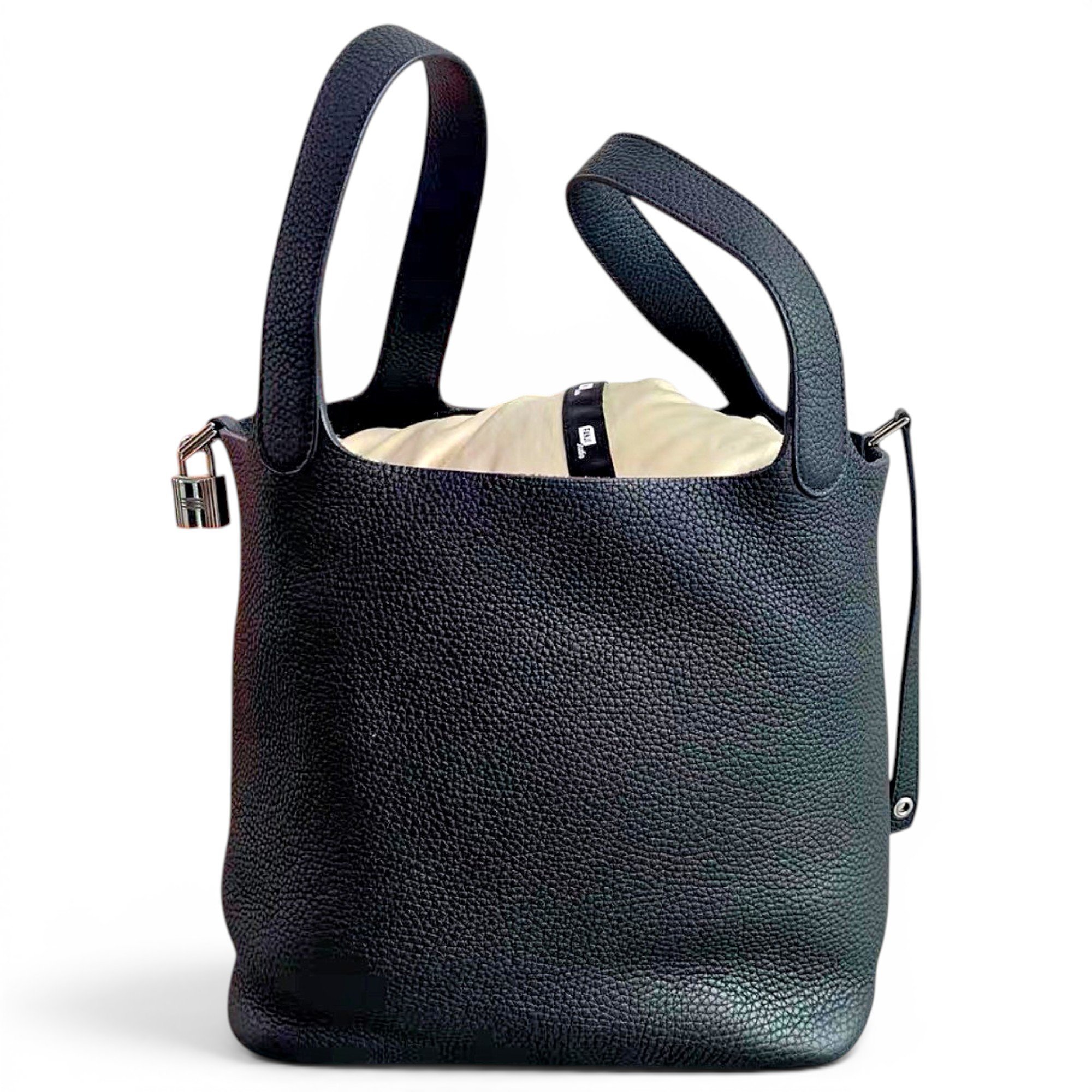 Picotin leather tote