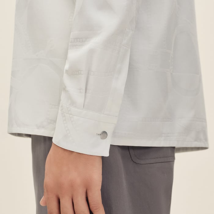Mastic "Eperon d'Or Jacquard" Straight Cut Shirt