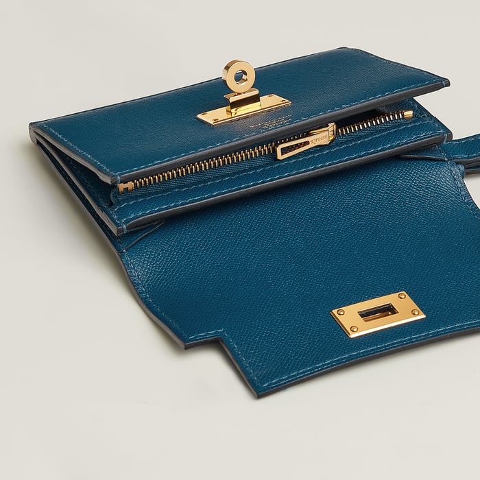 딥 블루 Kelly Pocket Slim 지갑