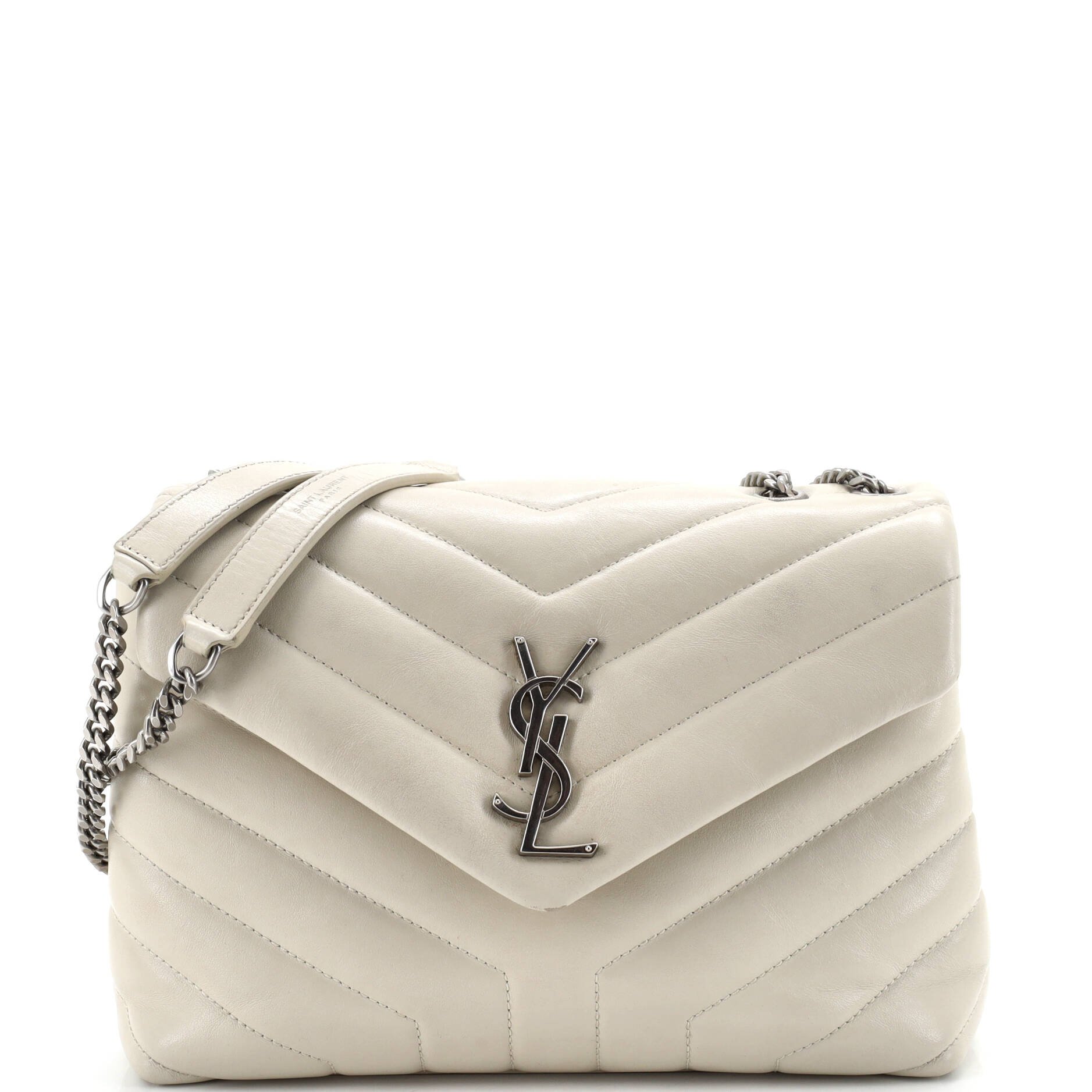 Loulou Shoulder Bag Matelasse Chevron Leather Small