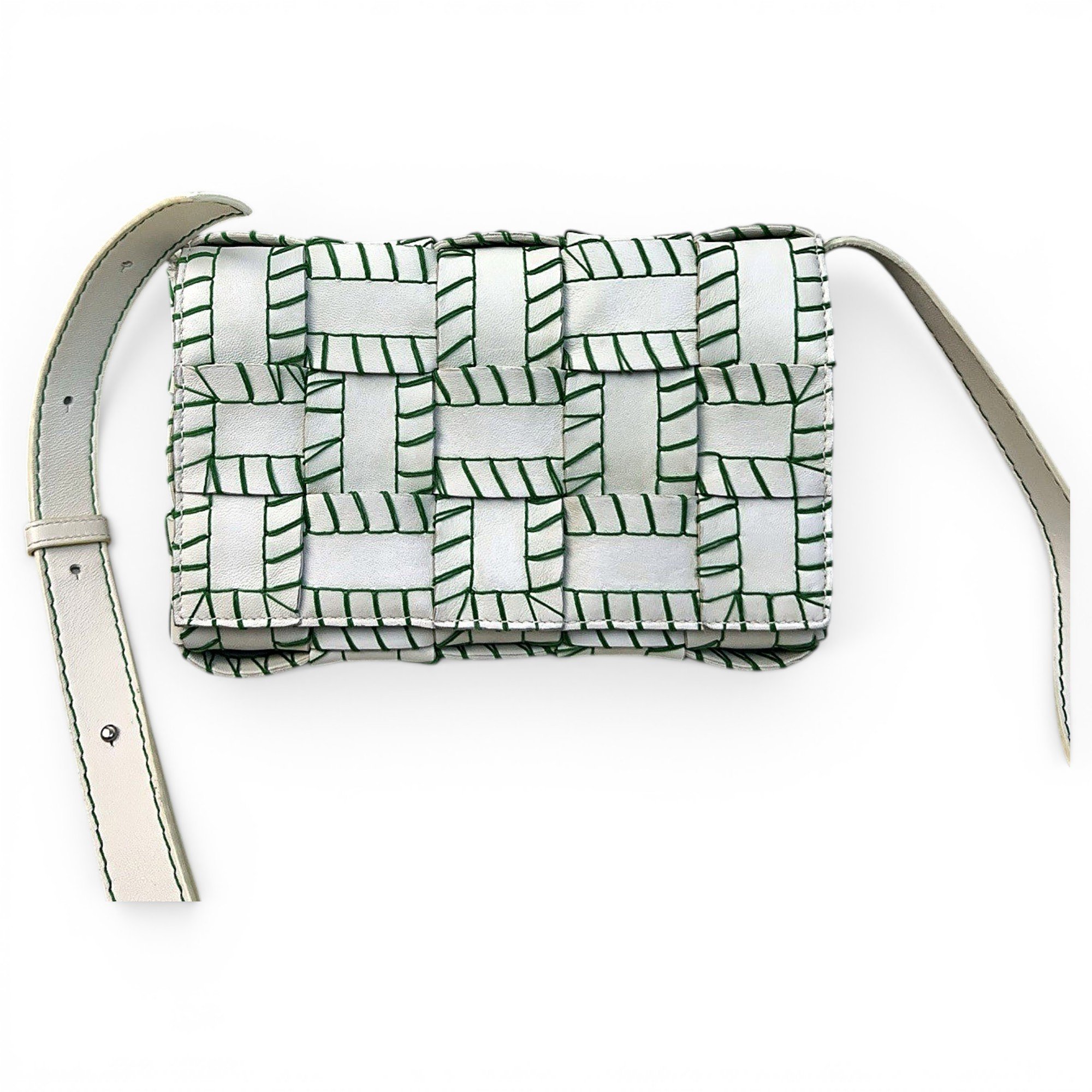 Cassette leather handbag