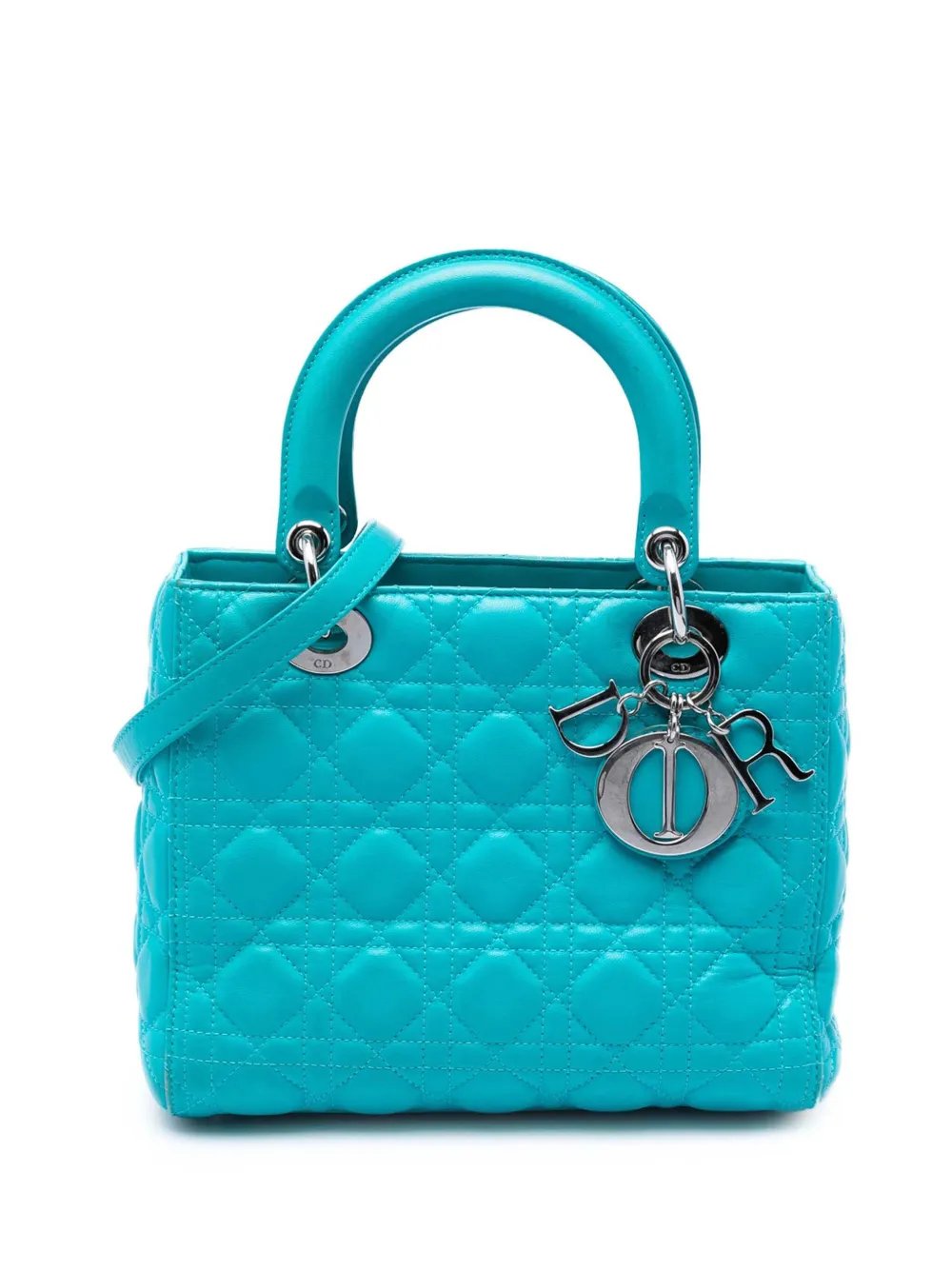 2014 Medium Lambskin Cannage Lady Dior satchel