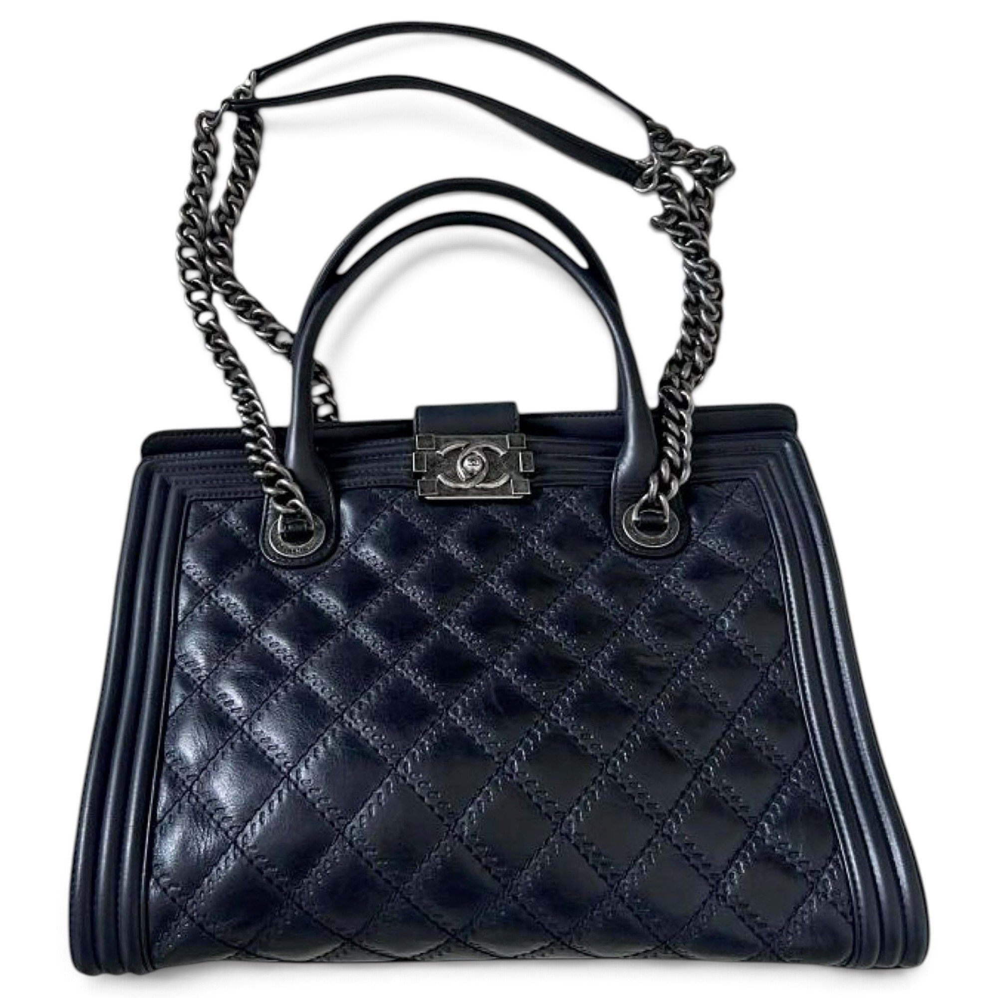 Boy leather tote