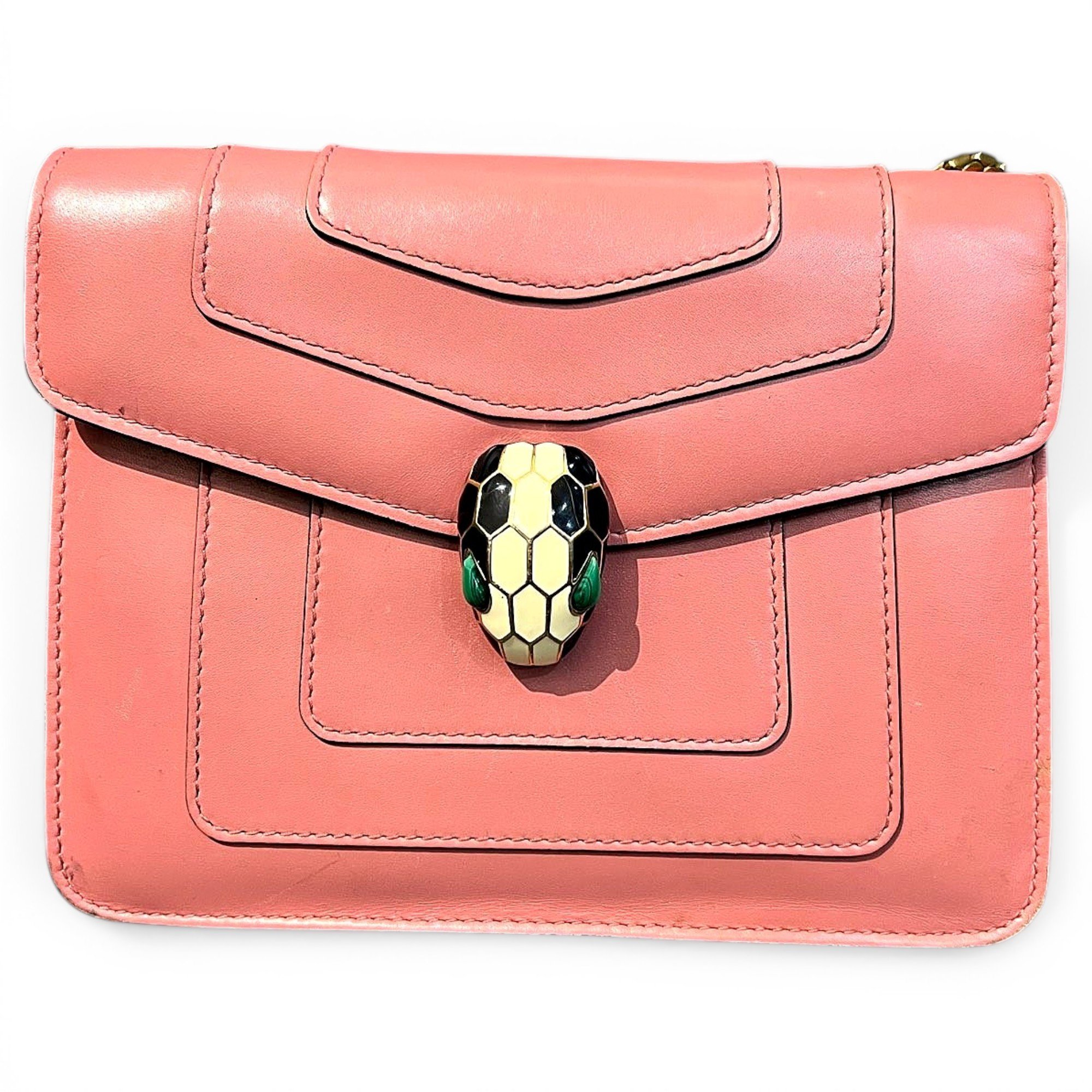 Bvlgari Serpenti leather handbag