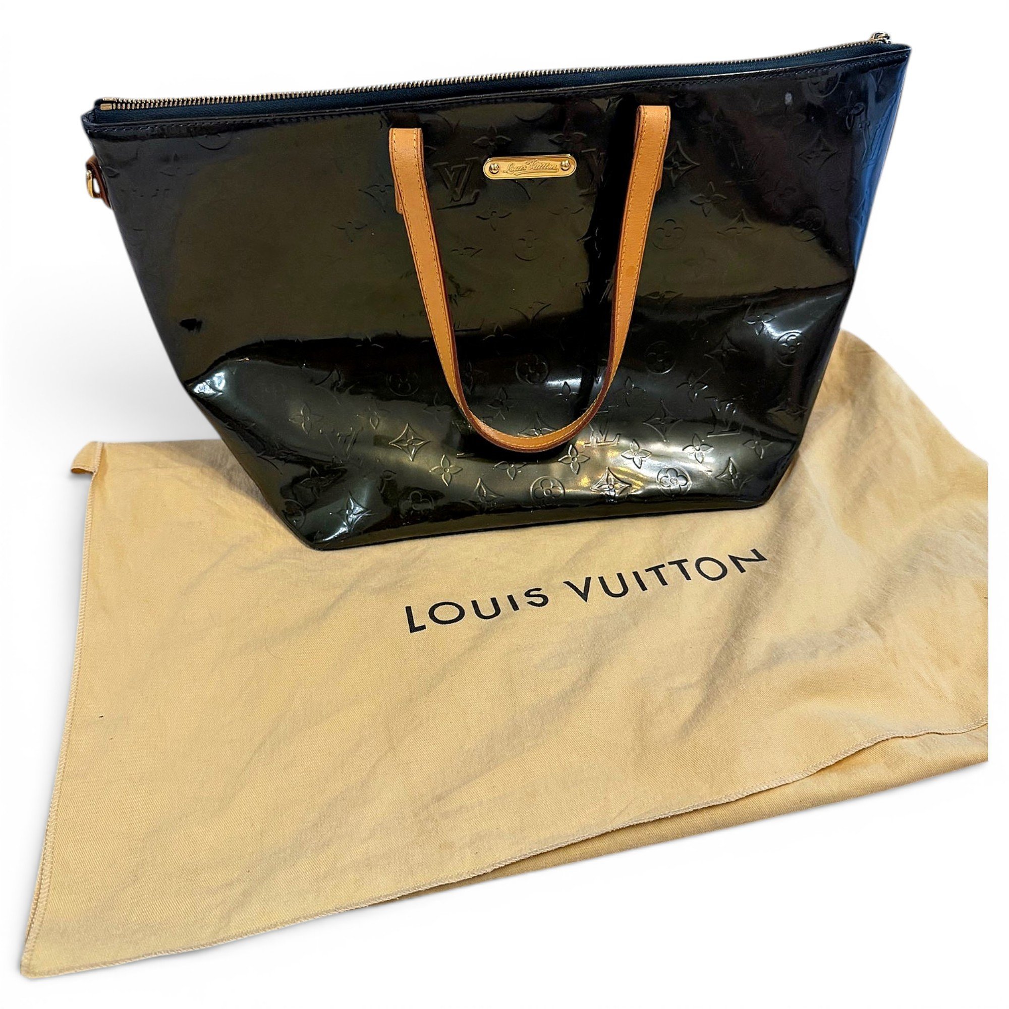 Bellevue patent leather handbag